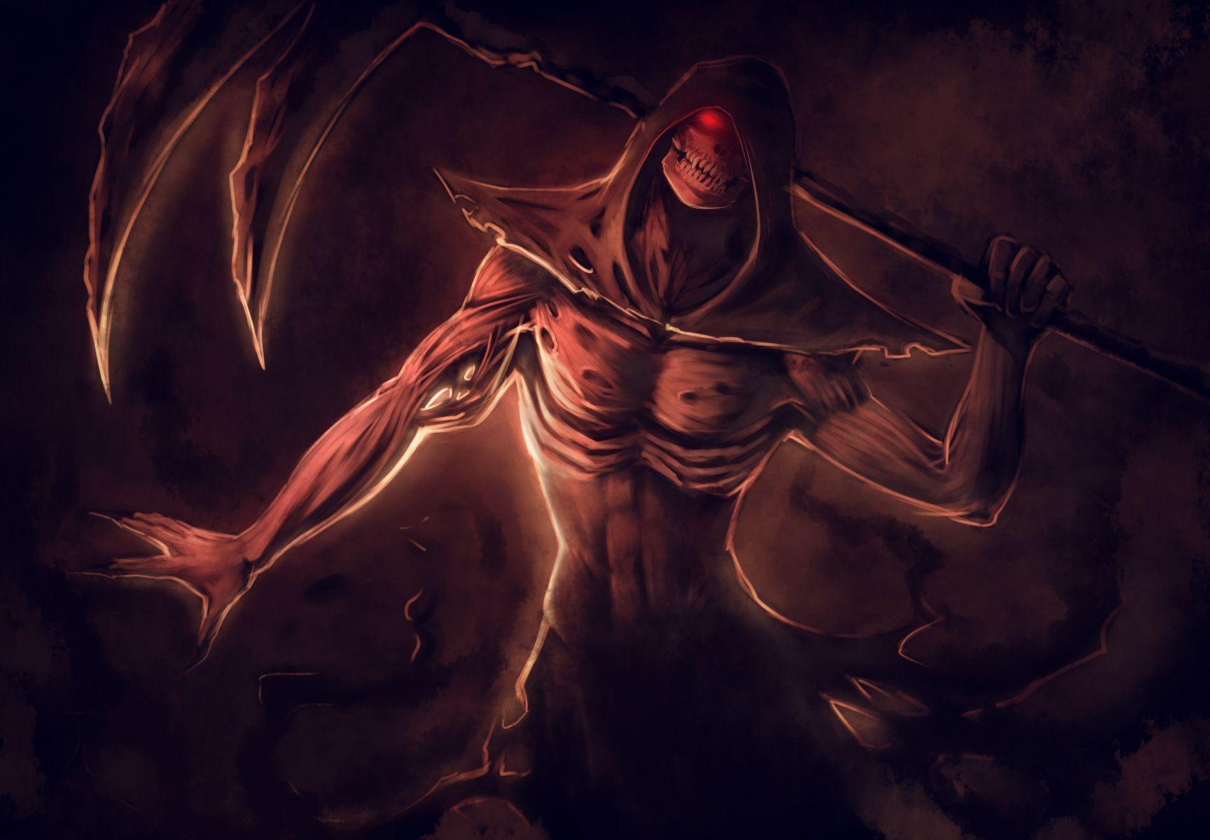 1728x1200 Female Grim Reaper Wallpaper