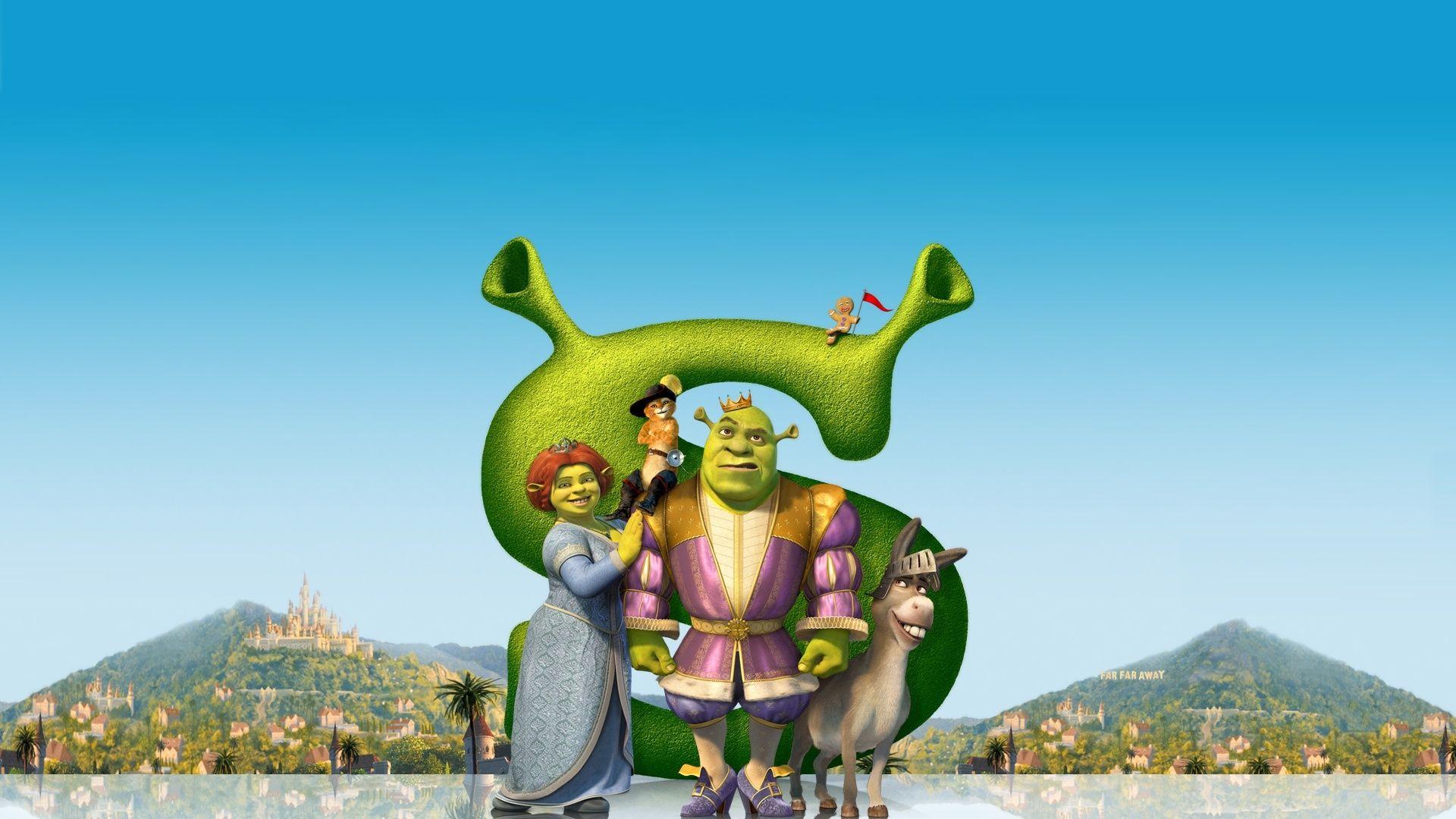 1920x1080 Wallpaper shrek the third, shrek, far far away, comedy, cartoon, fiona desktop wallpaper Movies