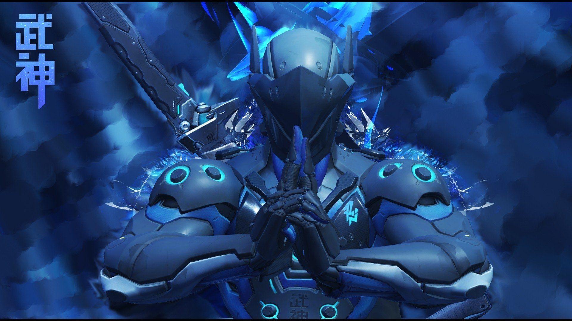 1920x1080 Blue Genji Wallpaper