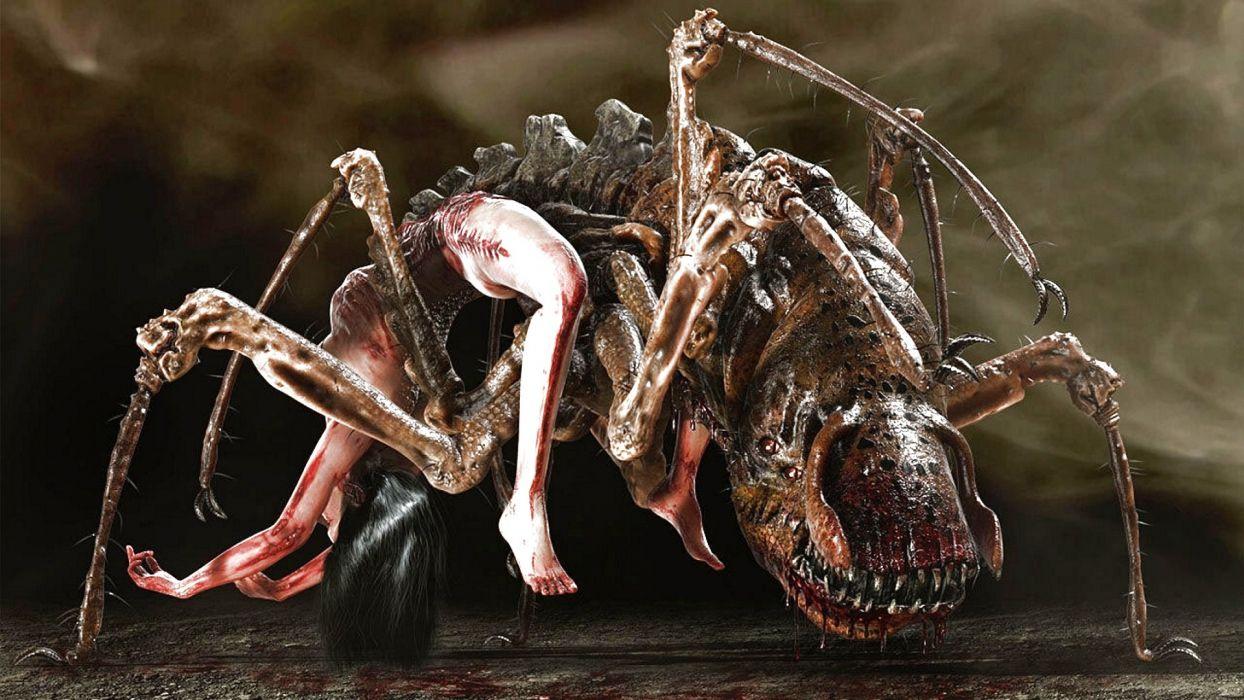 1244x700 Dark art artwork fantasy artistic original psychedelic horror evil creepy scary spooky halloween wallpaperx1080