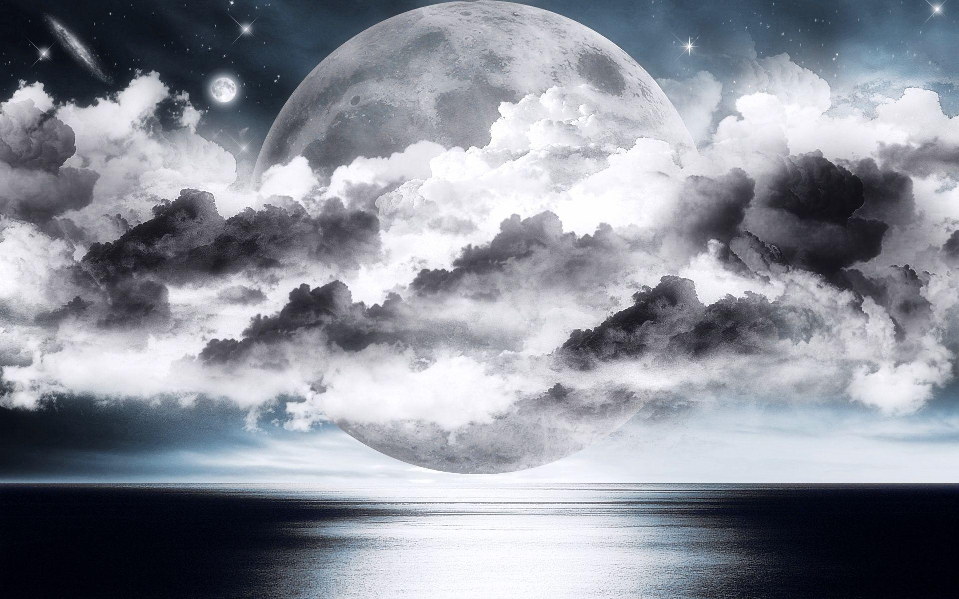 1920x1200 Silver Moon wallpaperx1200