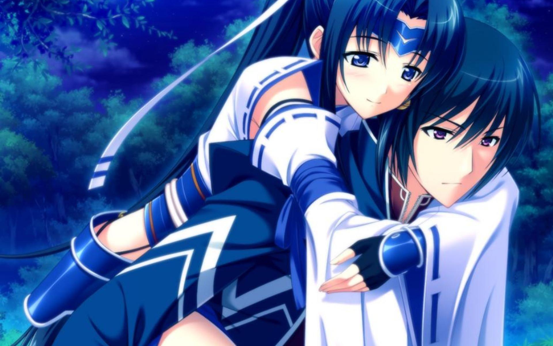 1920x1200 Anime Couple HD Wallpaper