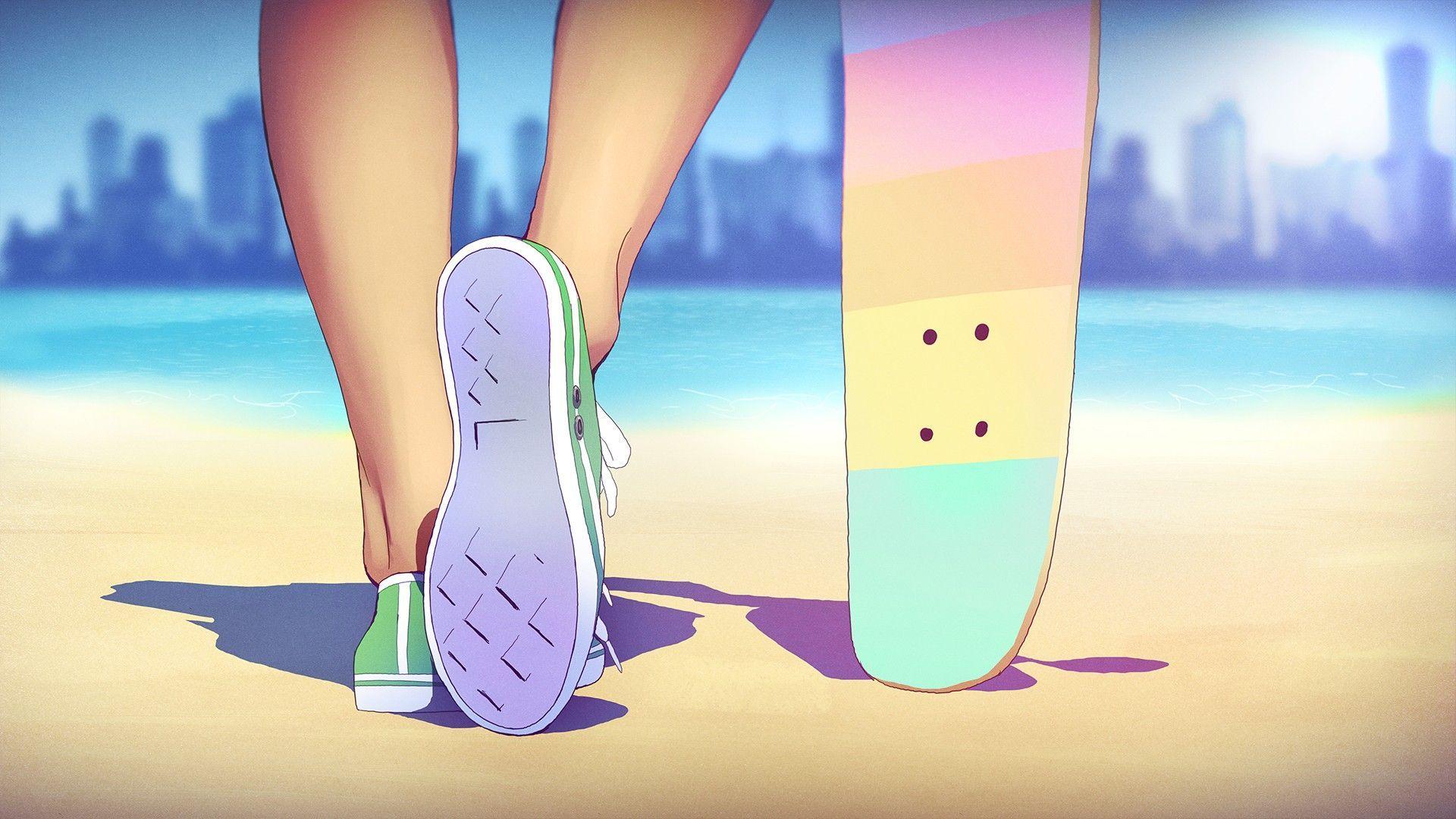1920x1080 anime, #ENM, #feet, #Converse. Wallpaper No. 56792. Anime wallpaper, 4k wallpaper for mobile, Wallpaper