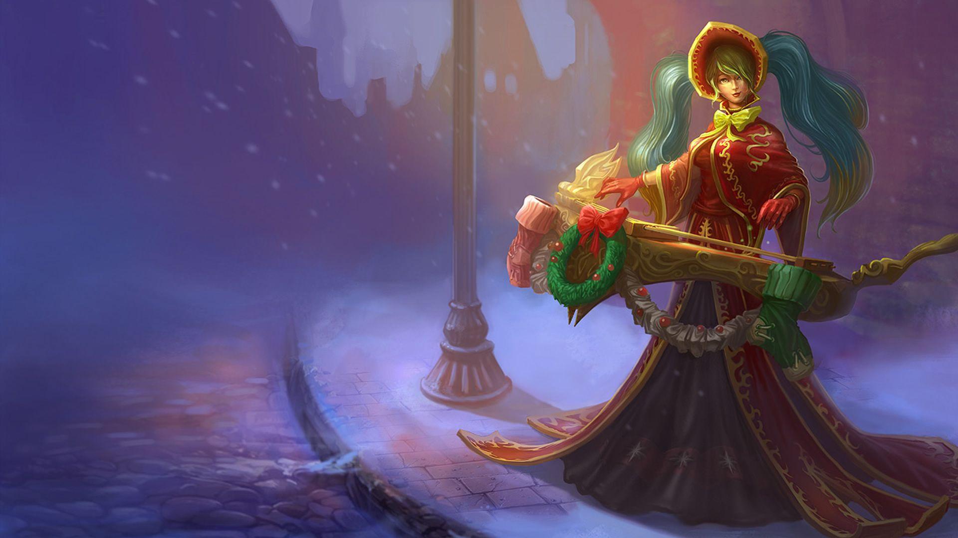 1920x1080 Silent Night Sona Wallpaper