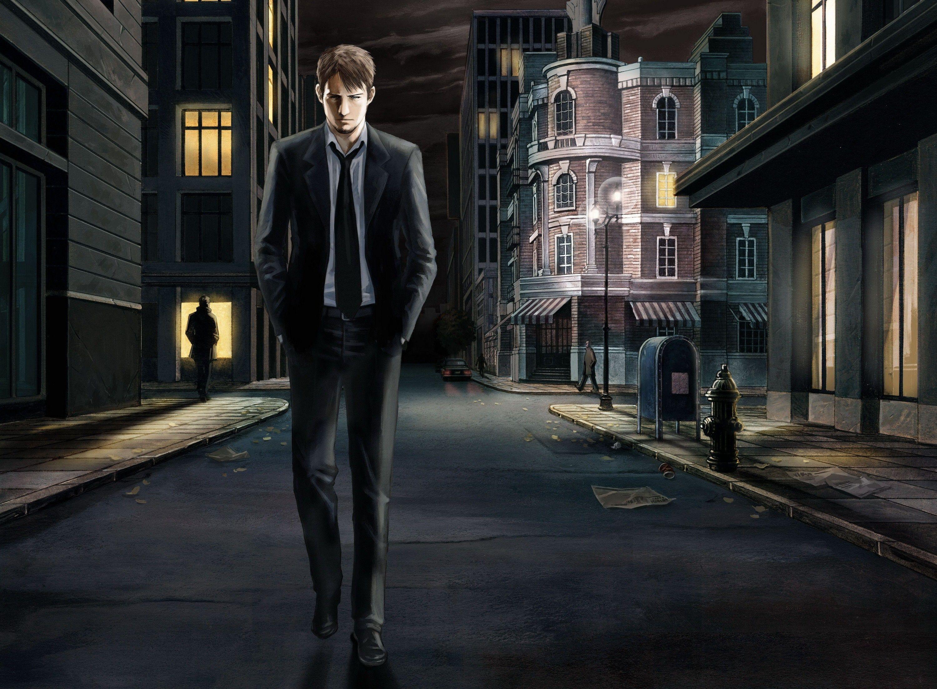 3000x2206 Wallpaper Last window, silent night, dusk, night, street desktop wallpaper Anime and Fantasy