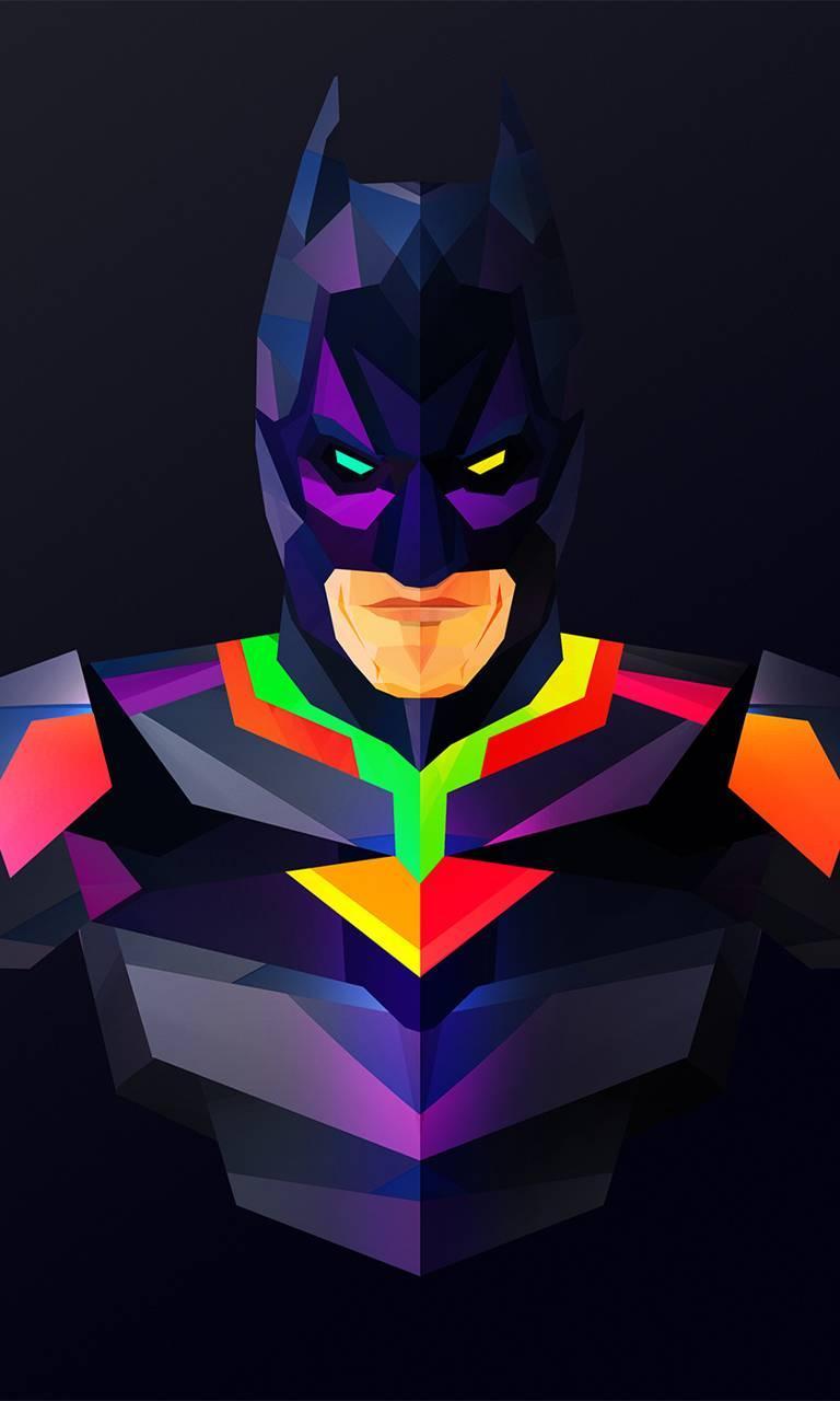 768x1280 Batman Neon Wallpaper