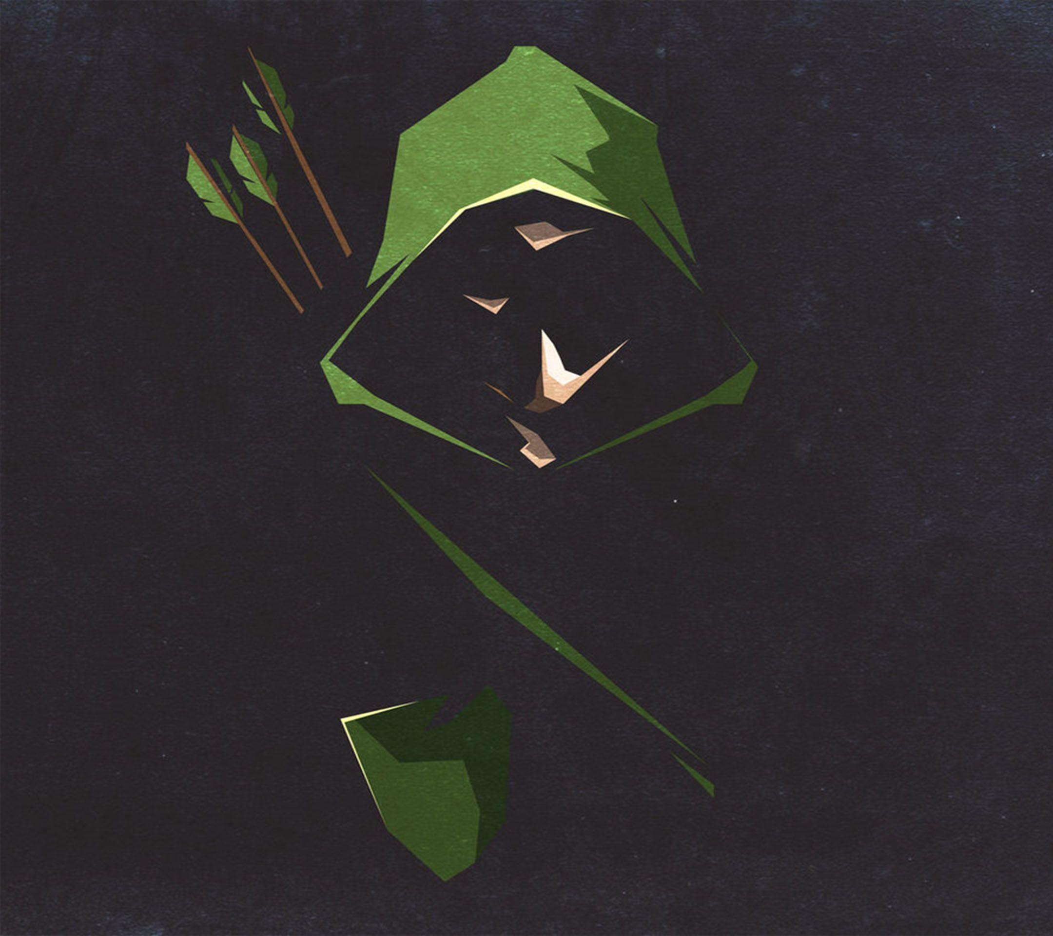 2160x1920 Green Arrow HD Wallpaper for desktop download