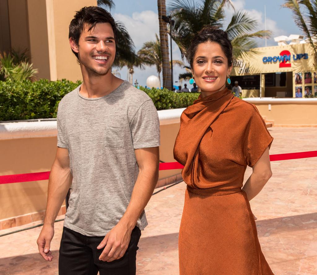 1024x886 Salma Hayek, Taylor Lautner Hayek Photo - 'Grown Ups 2' Cast Hangs Out in Mexico