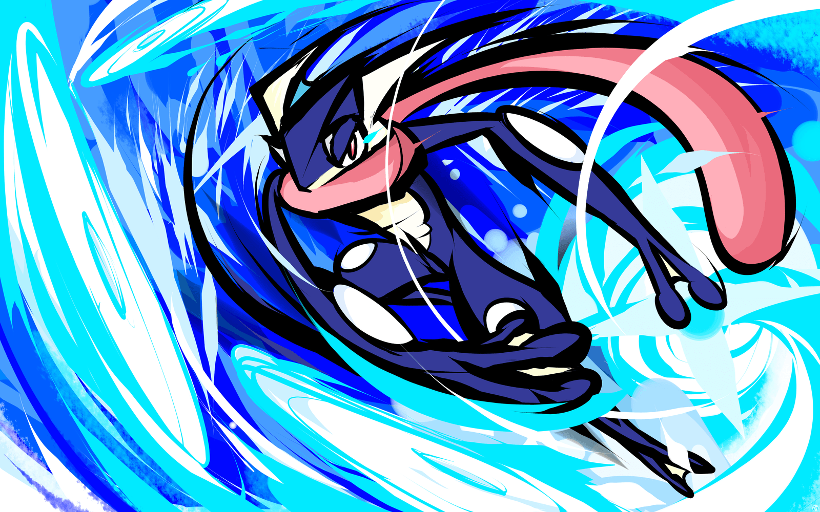 1600x1000 Greninja. Water Shuriken Wallpaper and Background Imagex1000