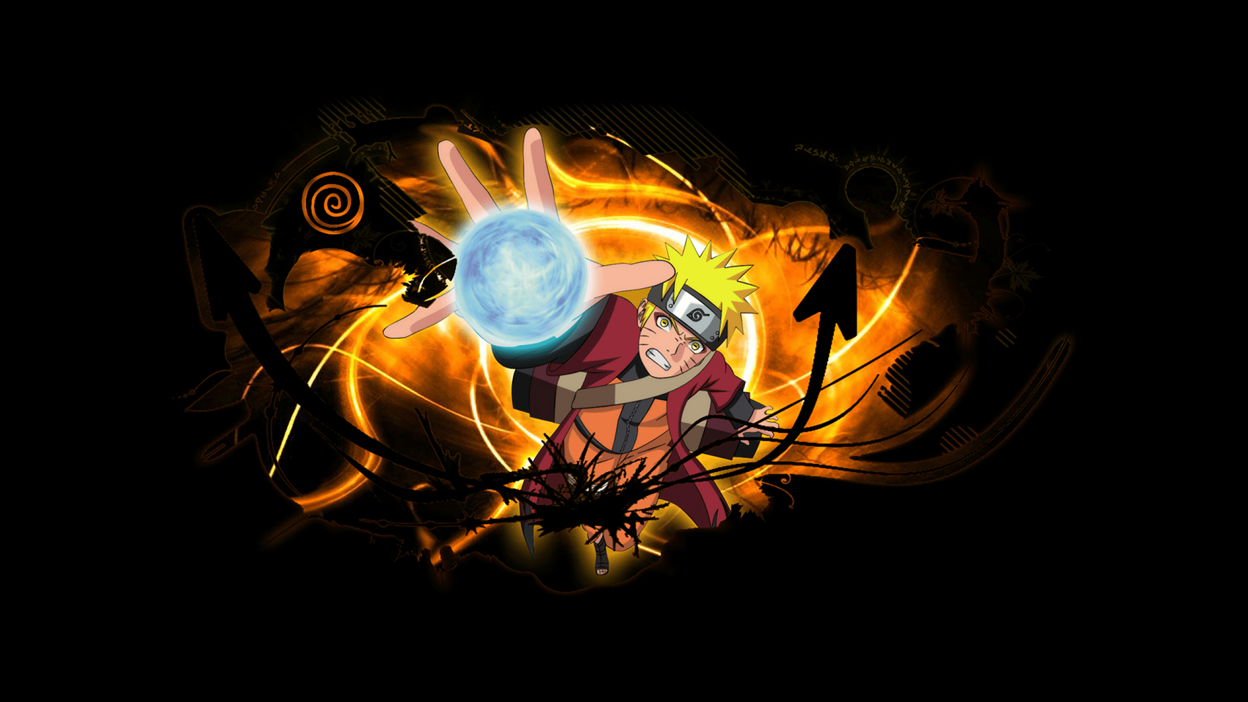 Naruto Uzumaki and Friends 2560x1440 HDTV Wallpaper