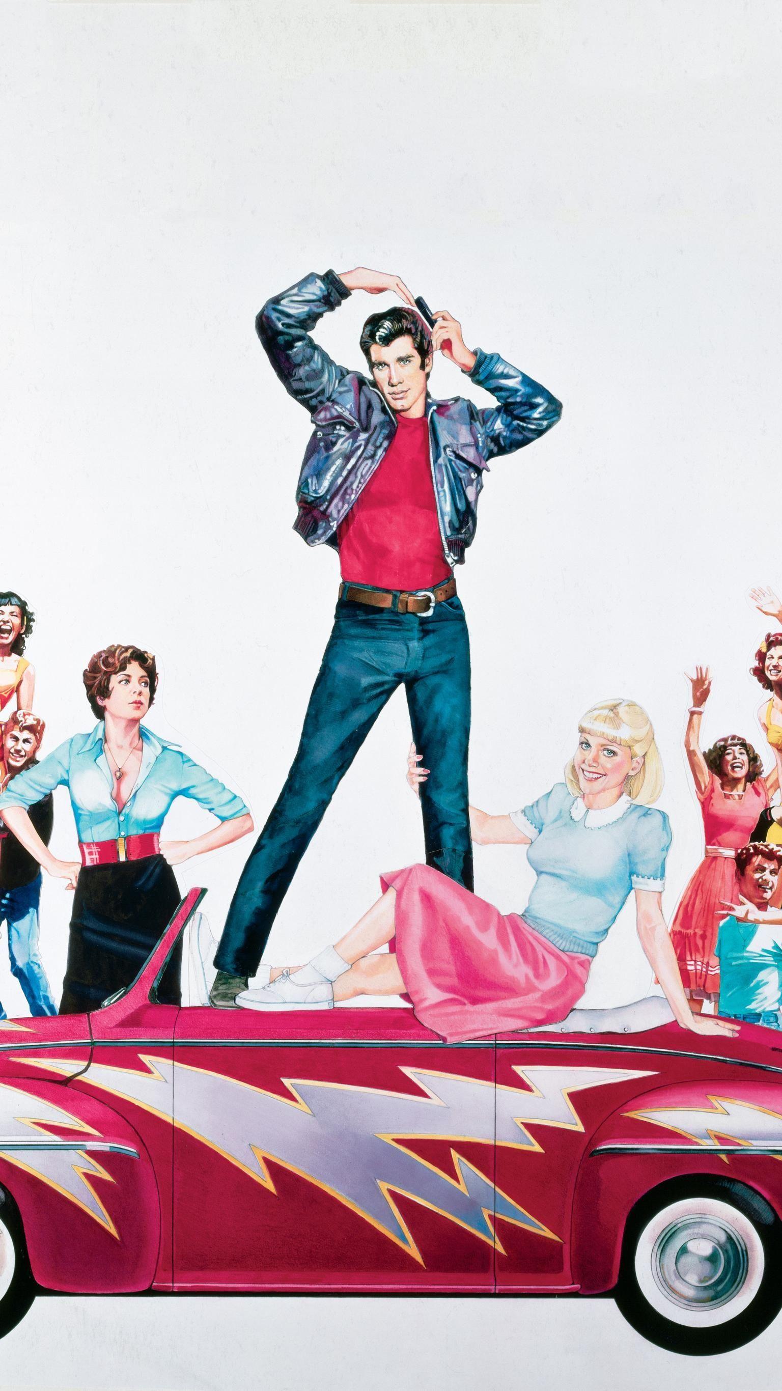 1536x2732 Grease (1978) Phone Wallpaper. Moviemania. Grease movie, Grease Old movies