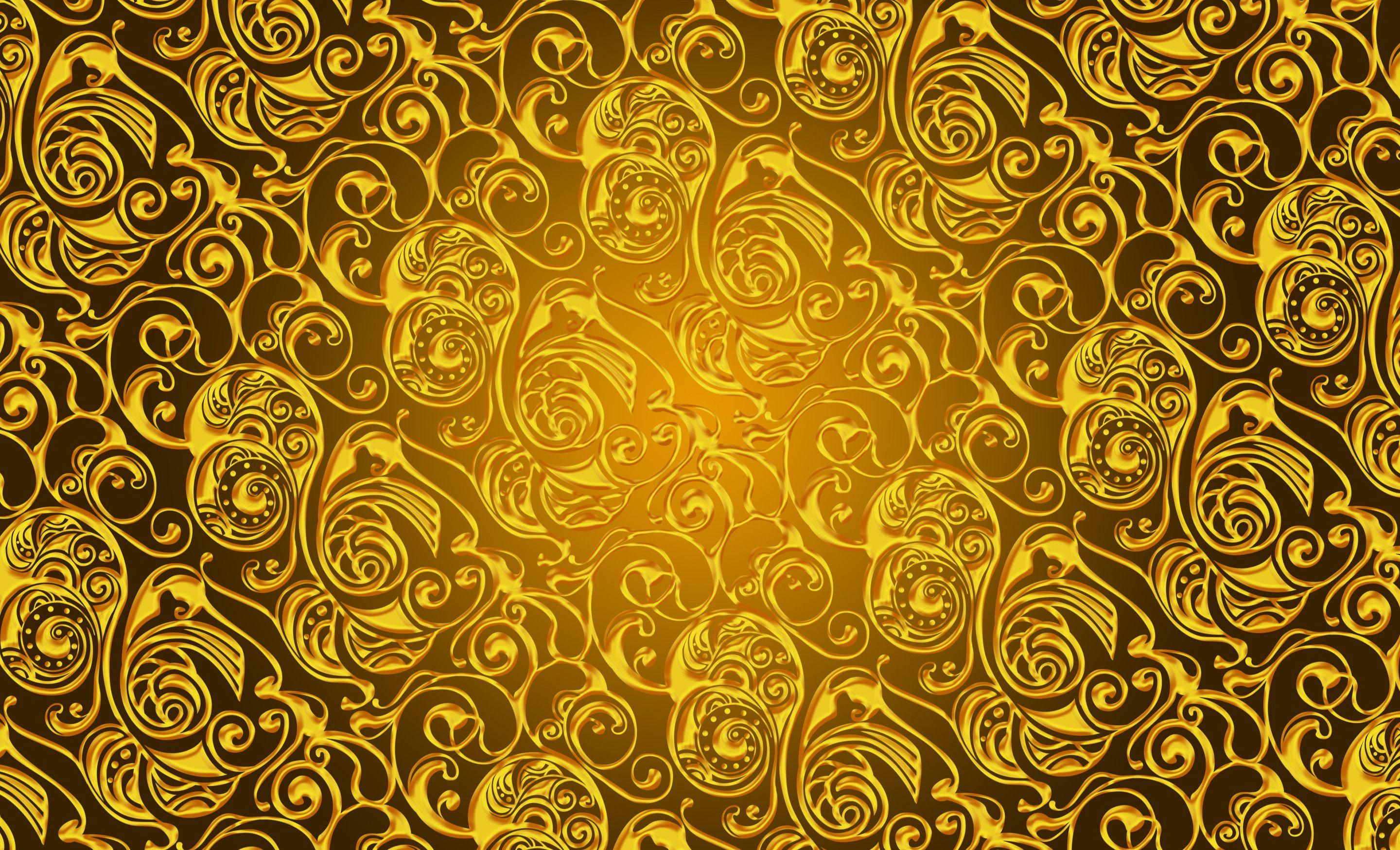 2880x1748 Free HD Gold Wallpaper