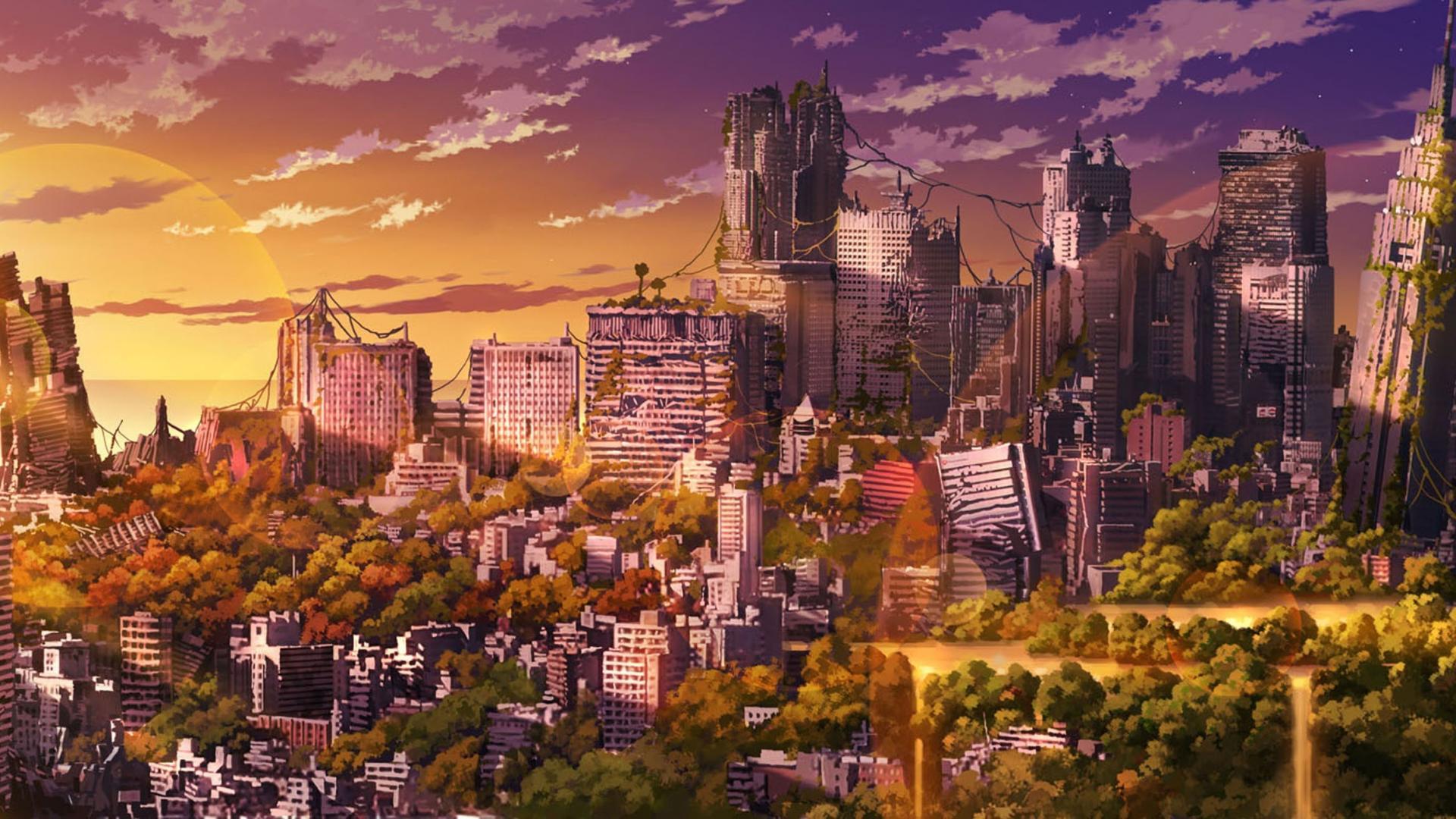 1920x1080 Shinjuku artwork widescreen wallpaper