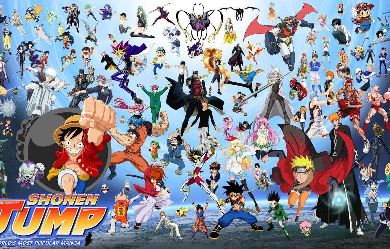 1332x850 Photo Wallpaper Game, Bleach, Naruto, One Piece, Anime, Jump All Characters