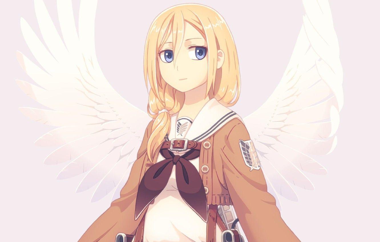 1332x850 Wallpaper soldier, anime, Queen, angel, asian, manga, japanese, asiatic, tenshi, Shingeki no Kyojin, Attack On Titan, coat of arms, shounen, royal blood, royal family member, Royal family image for desktop, section сёнэн