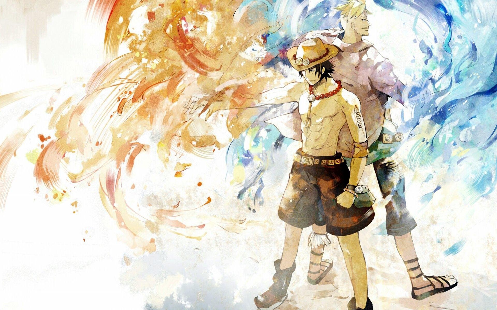1920x1200 Ace One Piece HD Desktop Wallpaper Widescreen High Piece Ace Marco HD Wallpaper