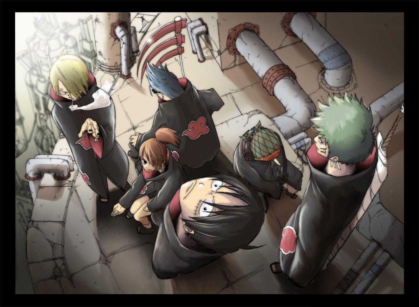 1364x1000 Wallpaper Piece Akatsuki