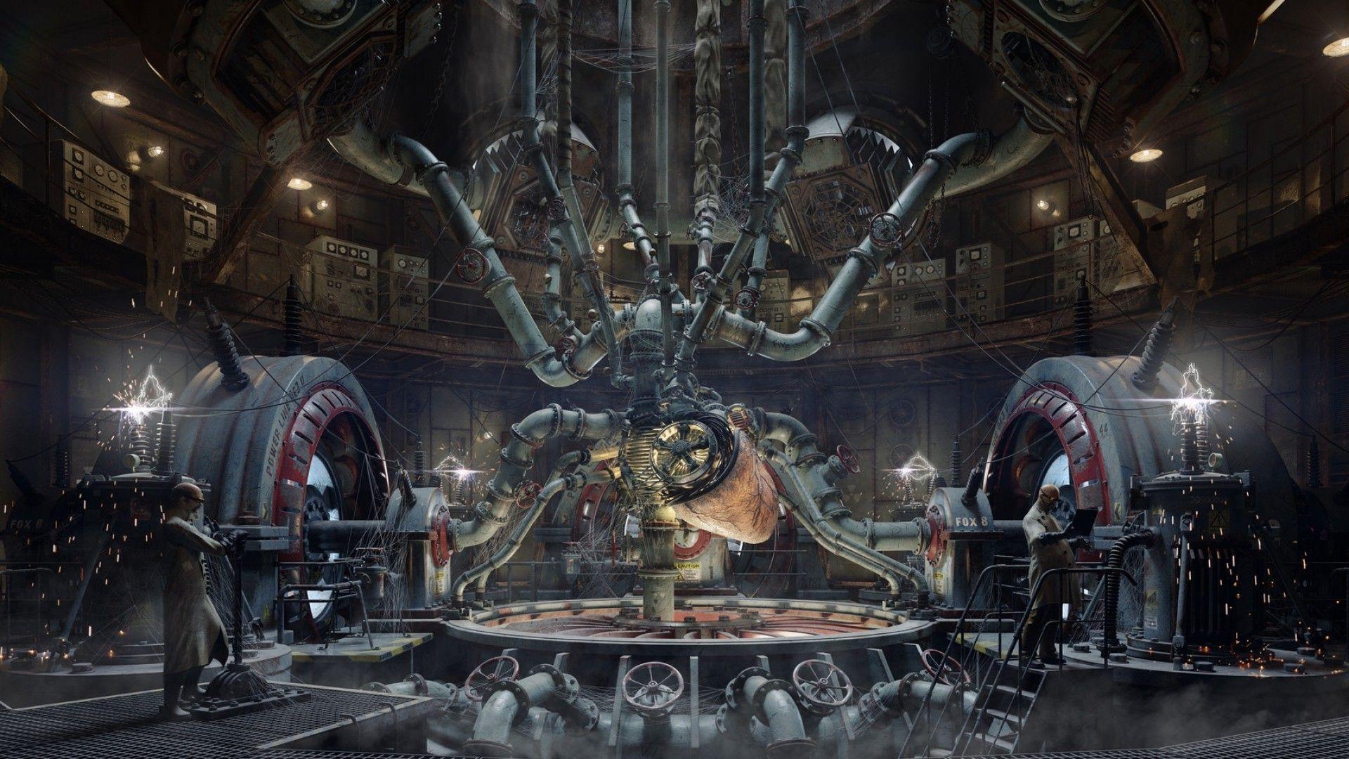 1920x1080 Download 1920x1080 Engine, Sci Fi, Steampunk, Heart Wallpaper For Widescreen