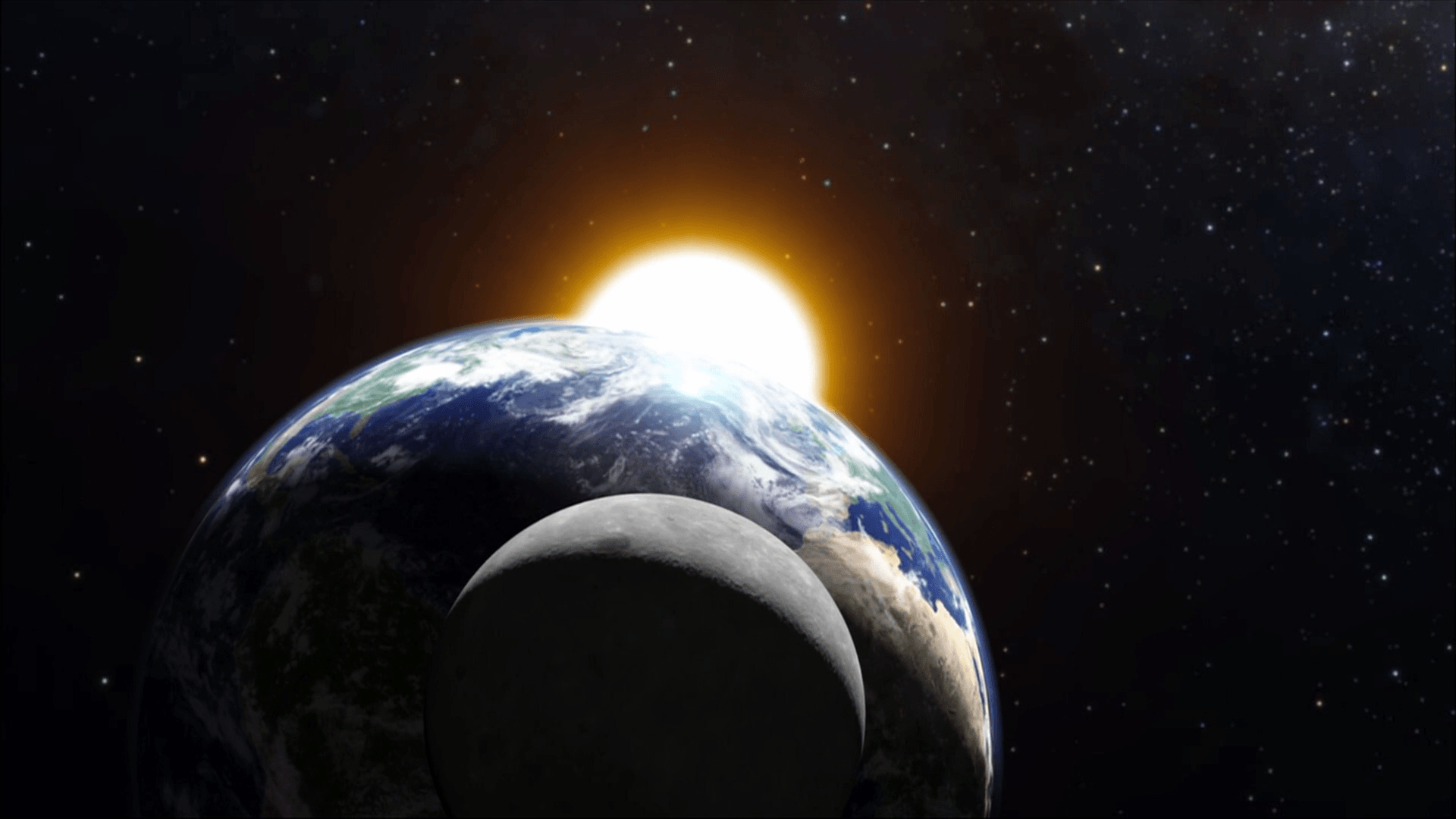 1920x1080 Trippy Sun And Moon Background