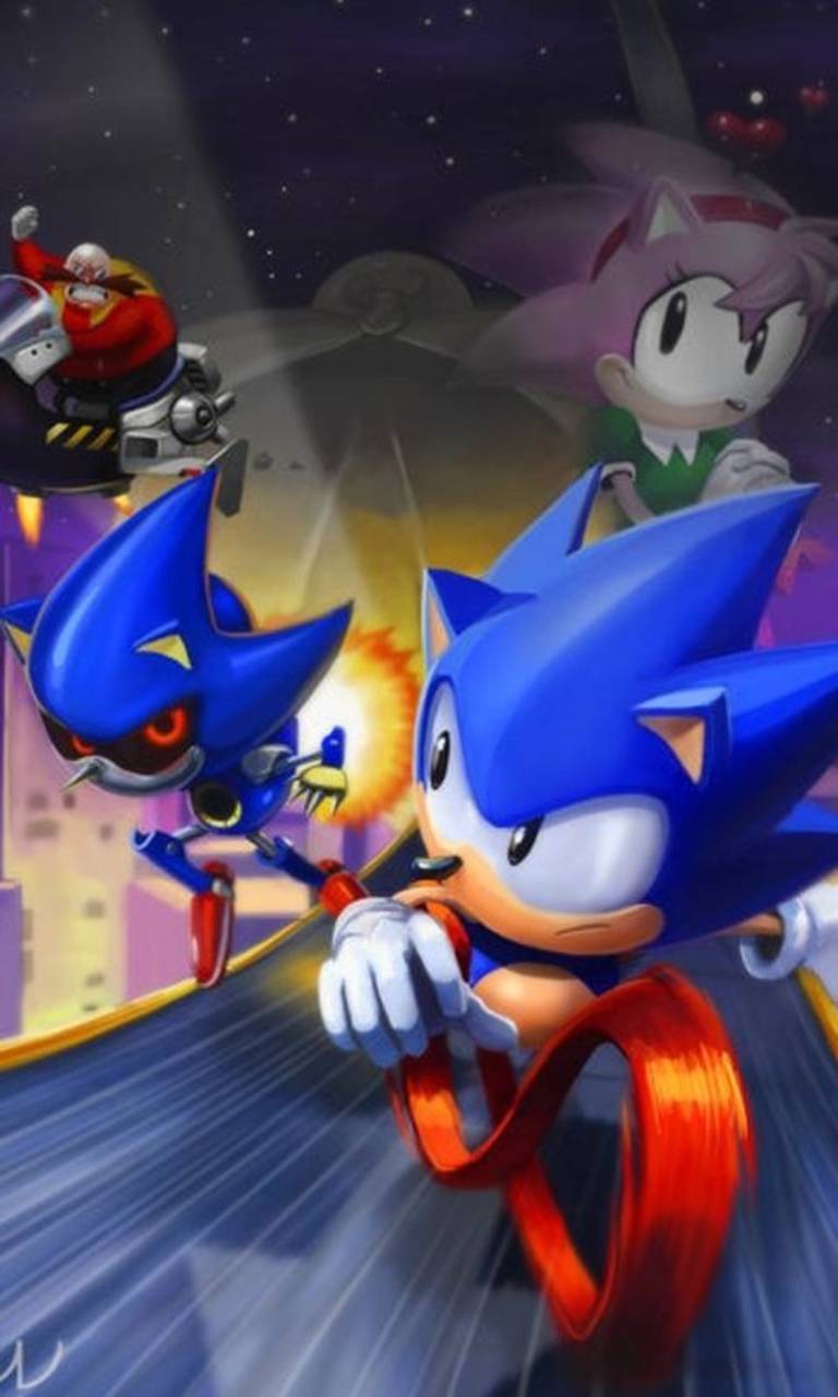768x1280 Sonic CD Wallpaper