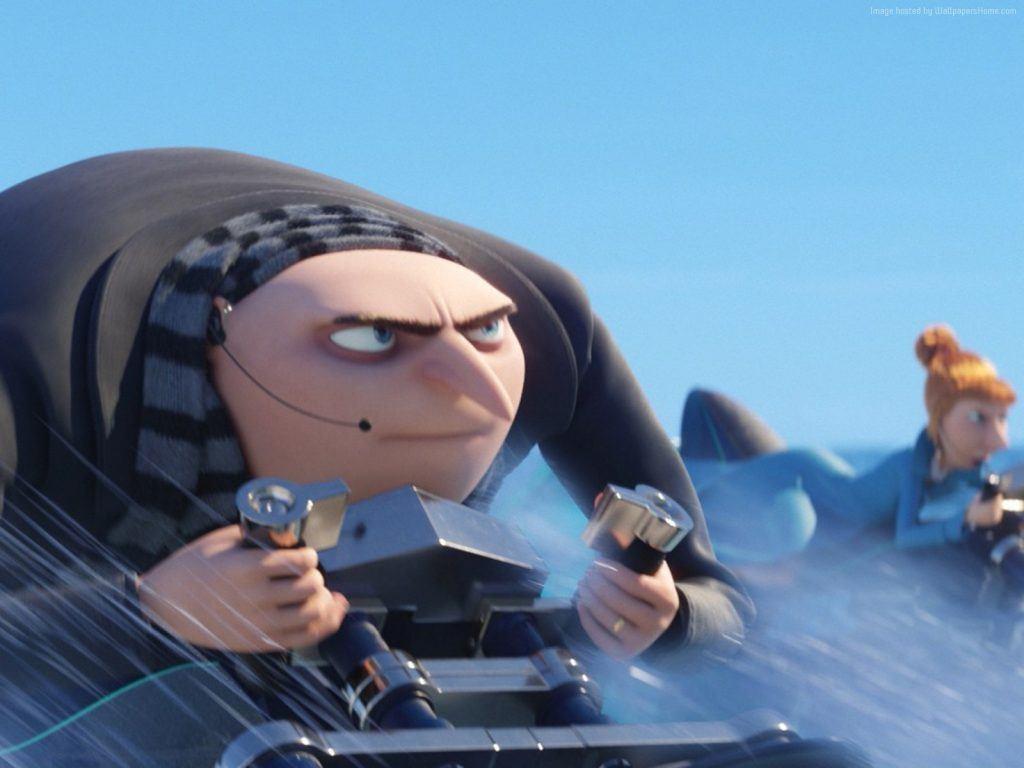 1024x768 Cute Despicable Me 3 and Minions Wallpaper