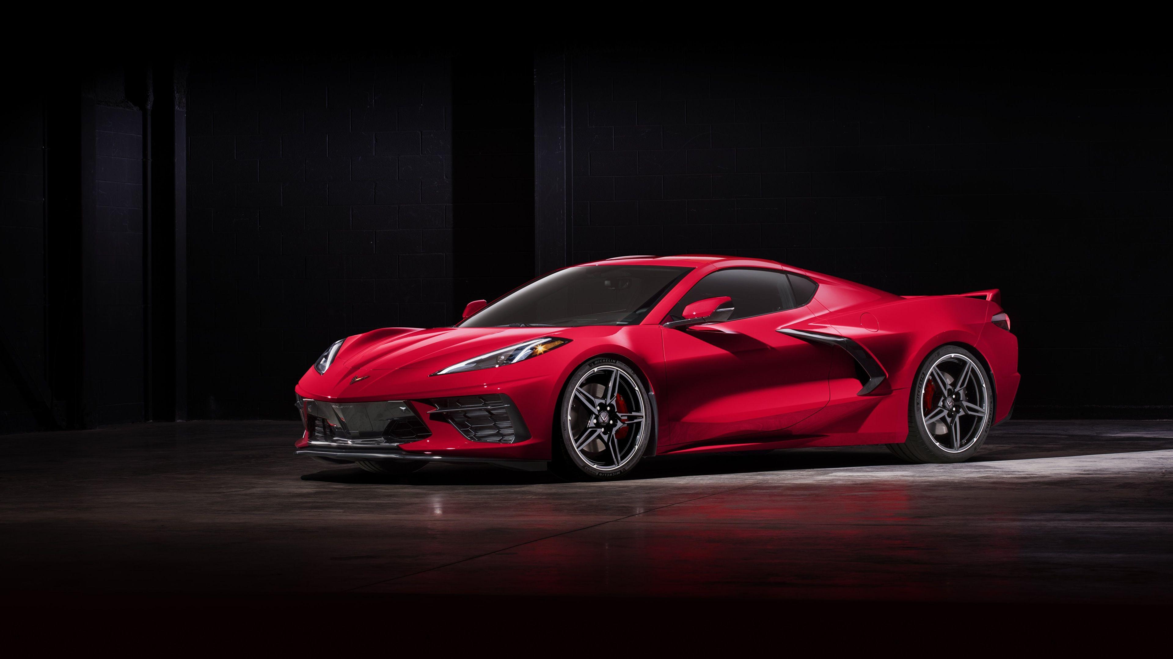 3840x2160 Image Chevrolet 2020 Corvette C8 Stingray Red Cars 3840x2160