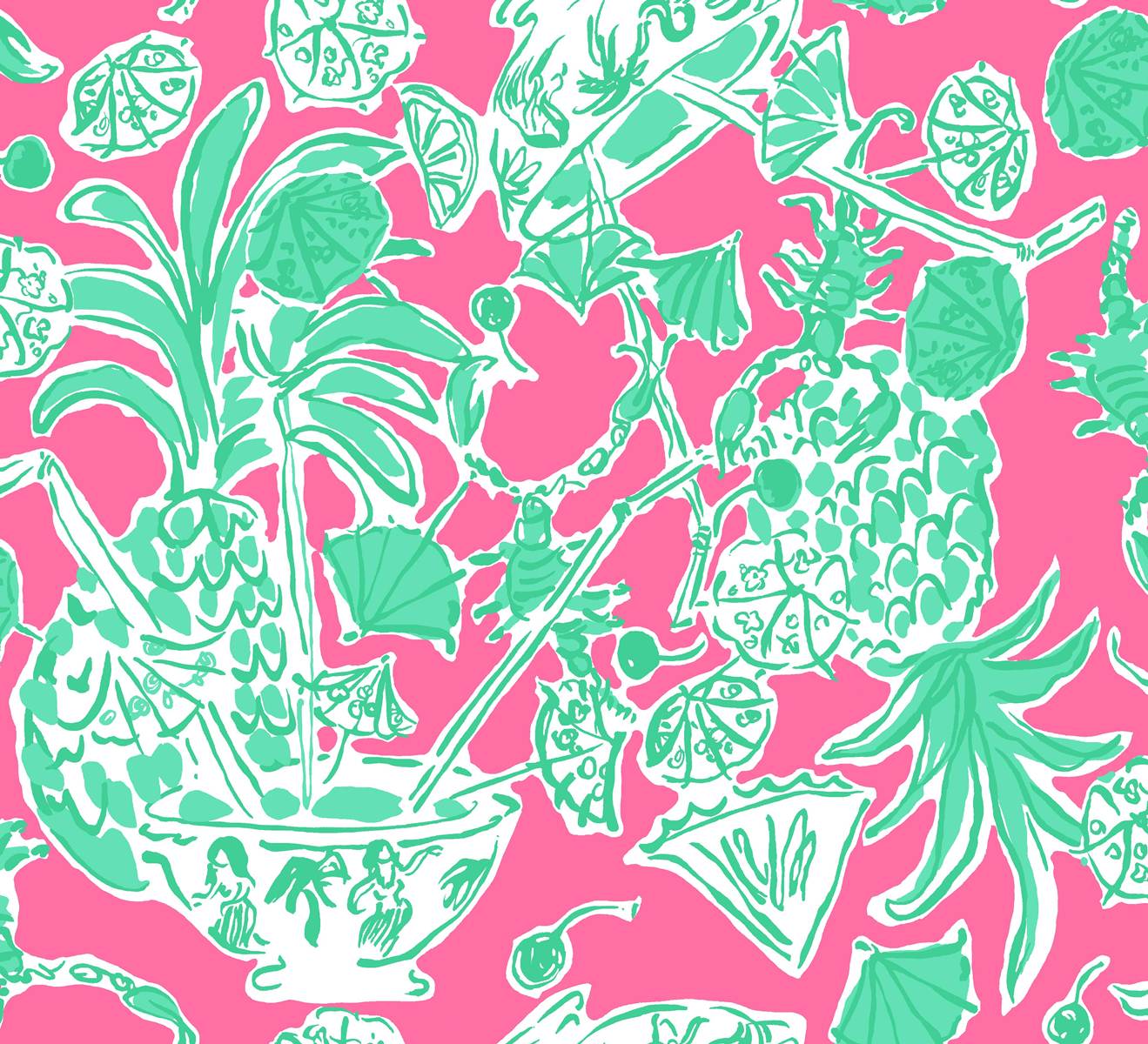 1319x1200 Lilly Pulitzer Vera Bradley HD Wallpaper