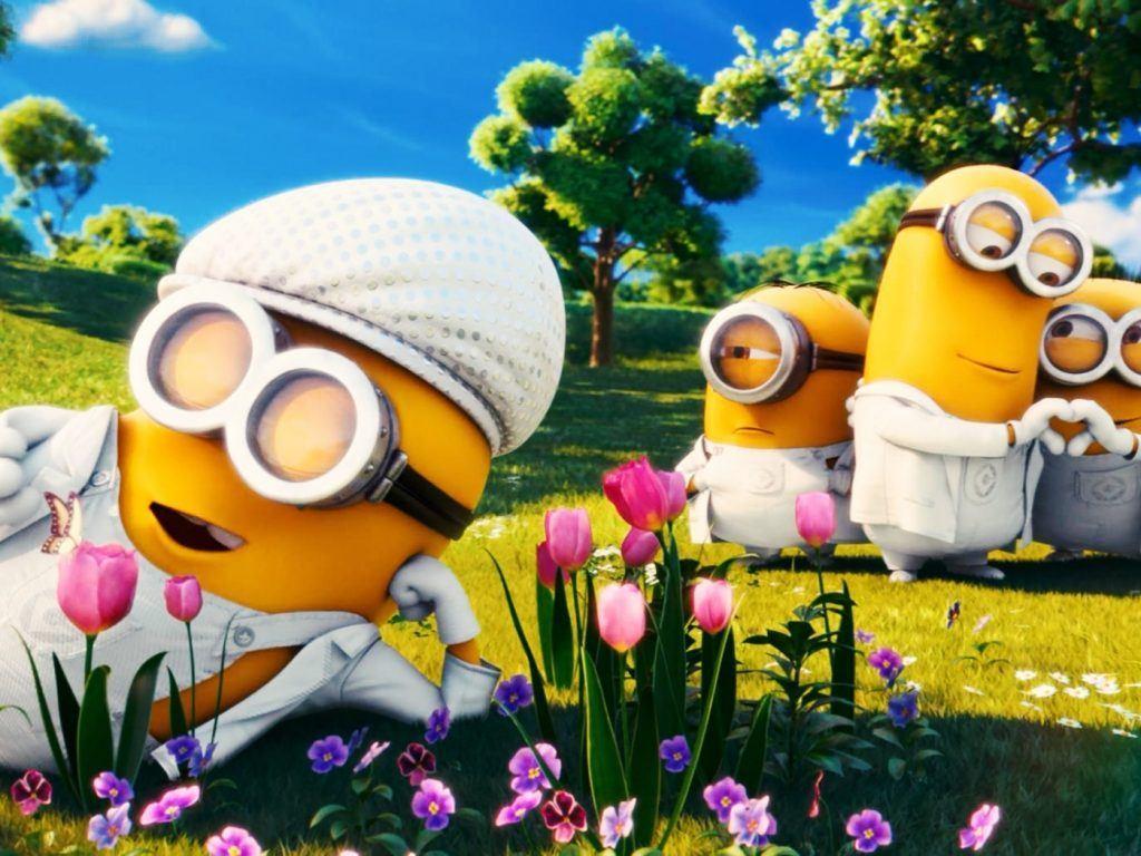 1024x768 Cute Despicable Me 3 and Minions Wallpaper