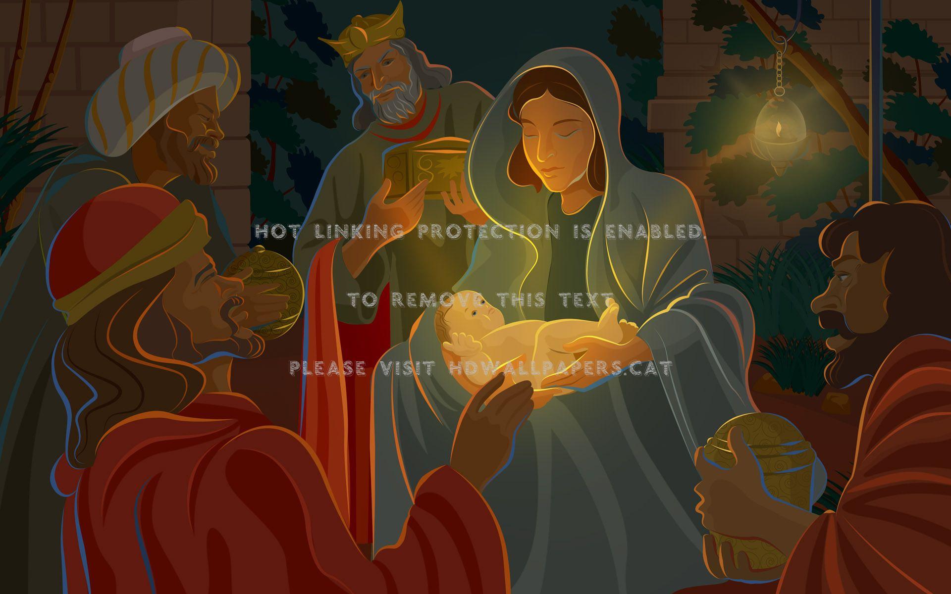 1920x1200 christmas scene nativity baby jesus manger
