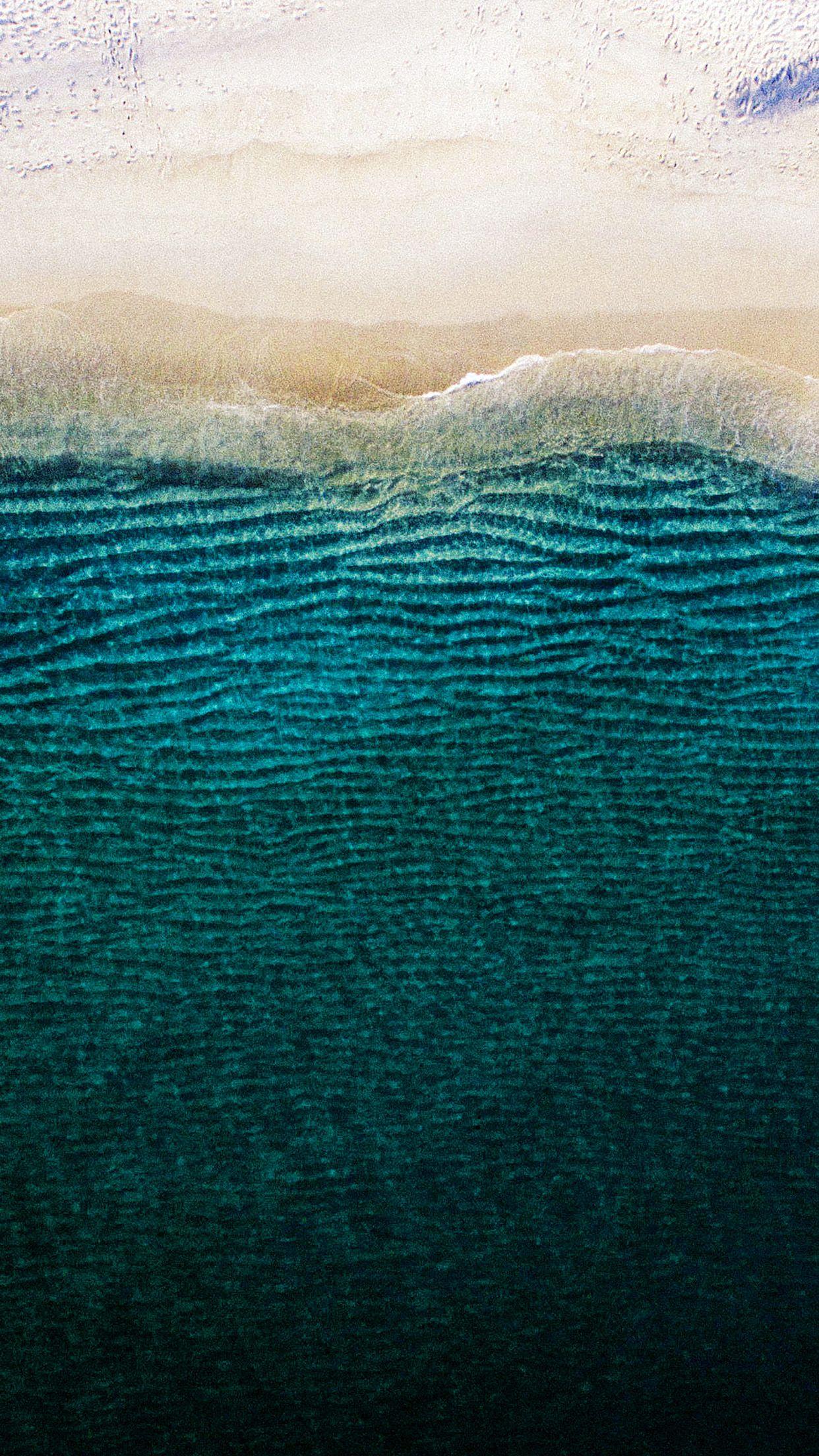 1242x2208 sea ocean dark minimal nature wave earth