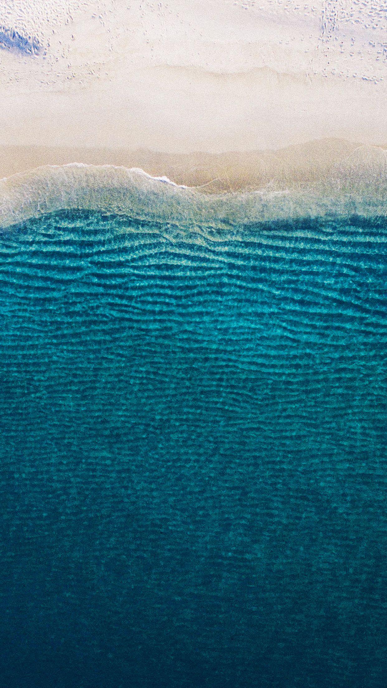 1242x2208 iPhone7papers ocean blue minimal nature wave earth