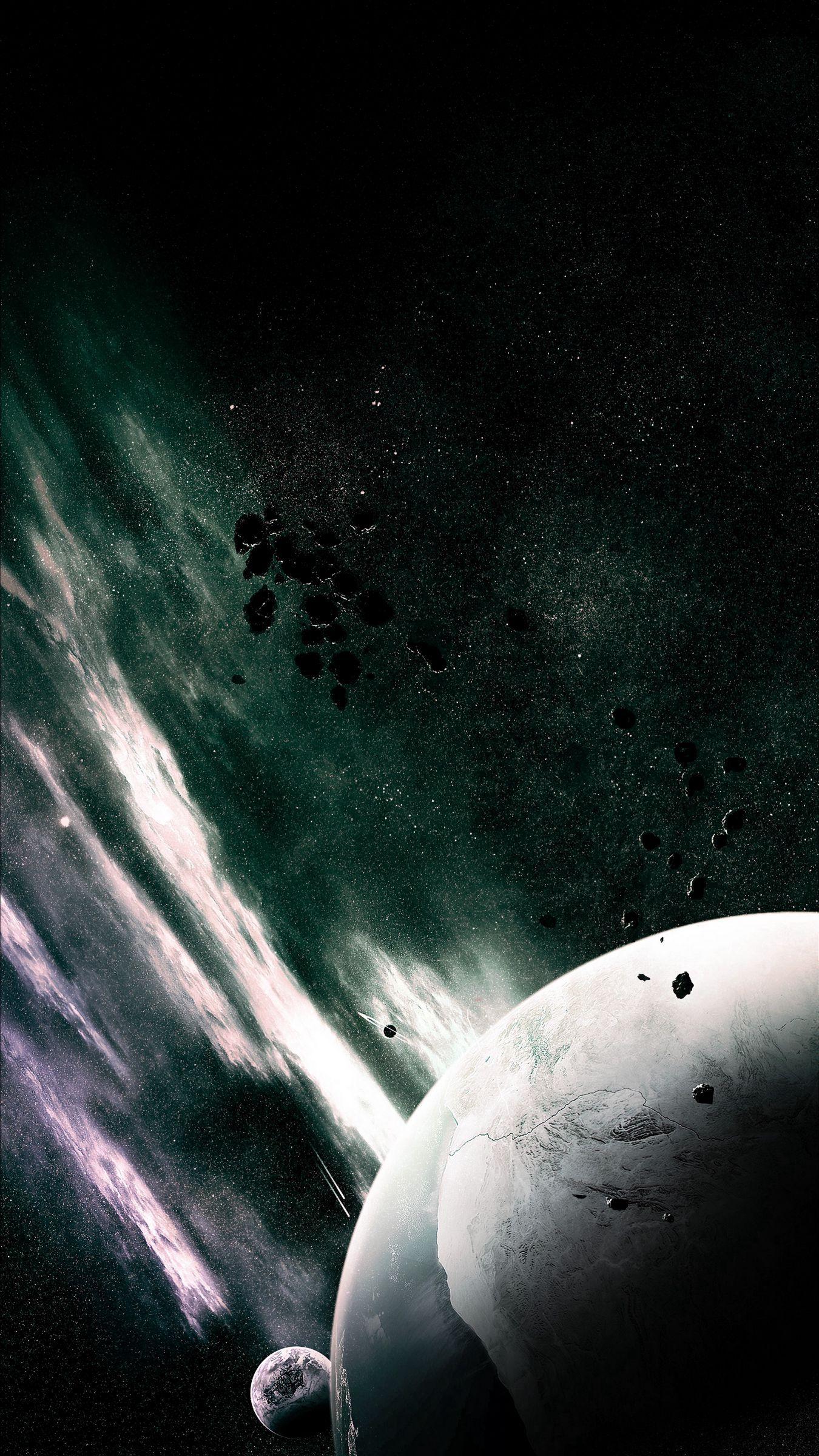 1350x2400 Download wallpaper 1350x2400 planet, space, satellite, outer space iphone 8+/7+/6s+/for parallax HD background