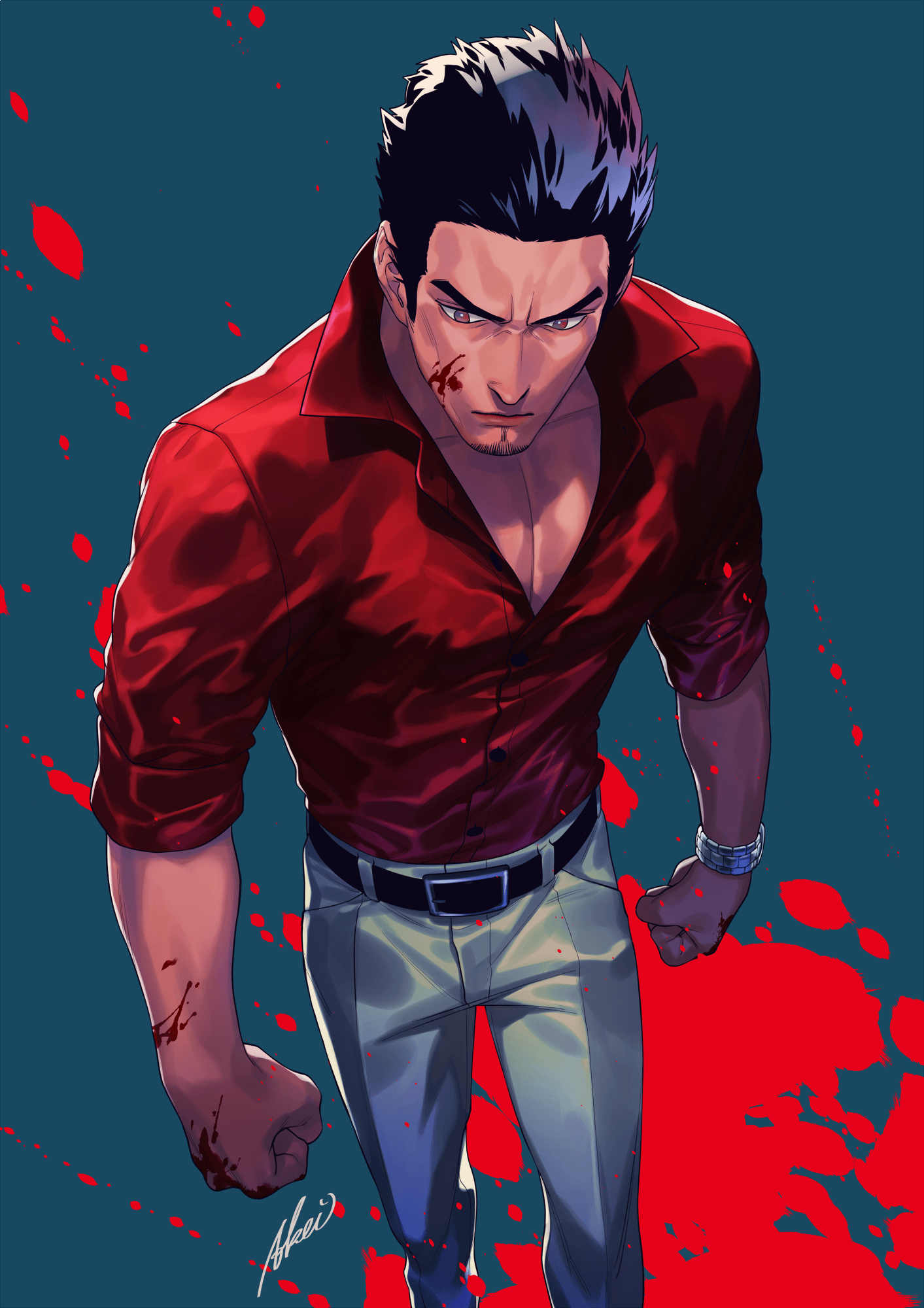 1413x2000 Ryu Ga Gotoku Majima Android HD Wallpaper