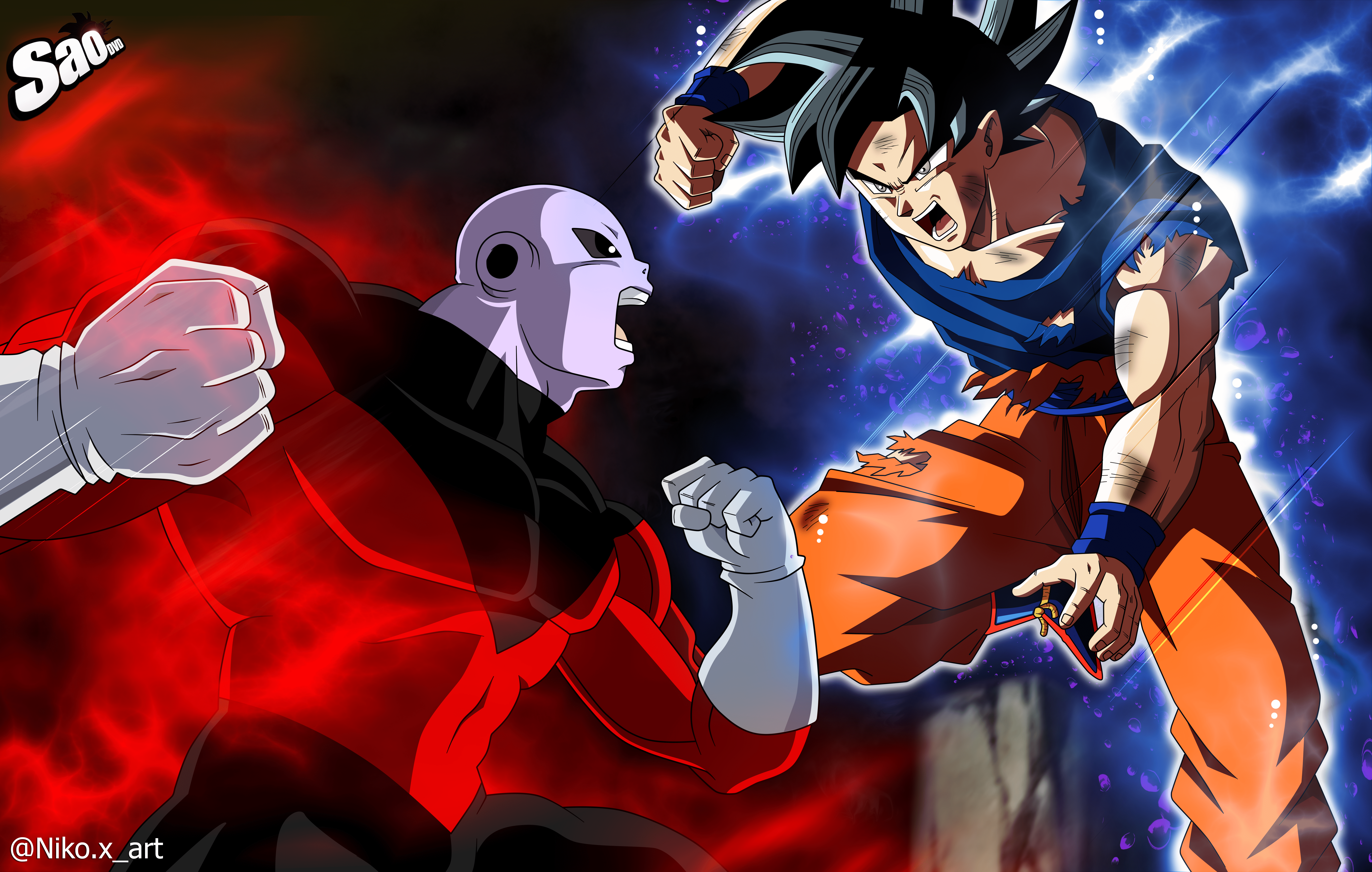 7215x4587 Goku Vs Jiren Wallpaper