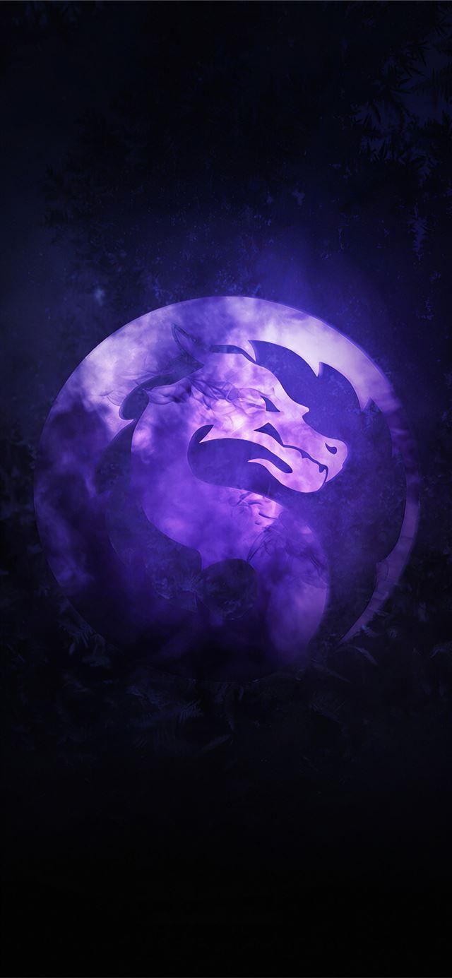 640x1385 mortal kombat sub zero corruption logo iPhone X Wallpaper Free Download