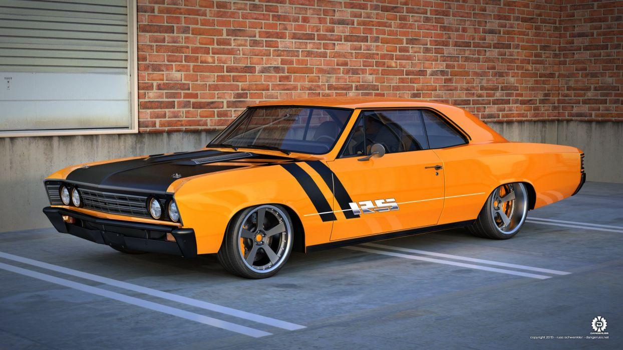1244x700 Pro Touring 67 Chevelle wallpaperx1080