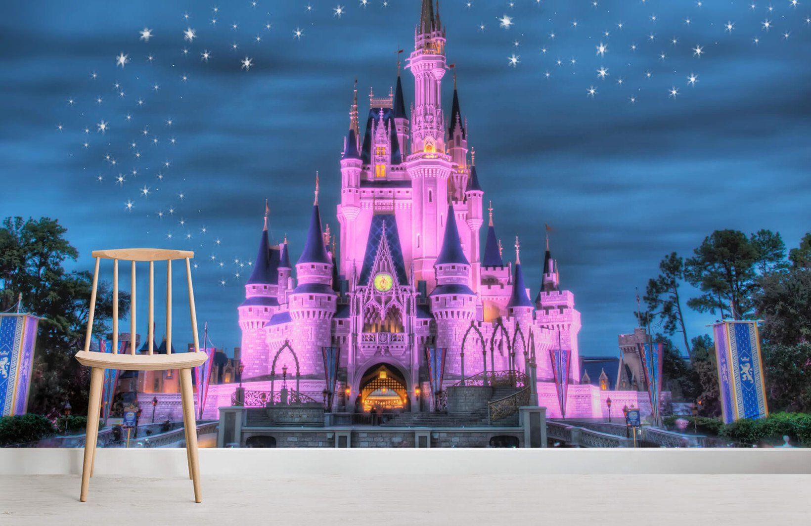 1640x1064 Kids Wallpaper. Childrens Wallpaper. Murals Wallpaper. Castle mural, Kids wallpaper, Fairytale castle