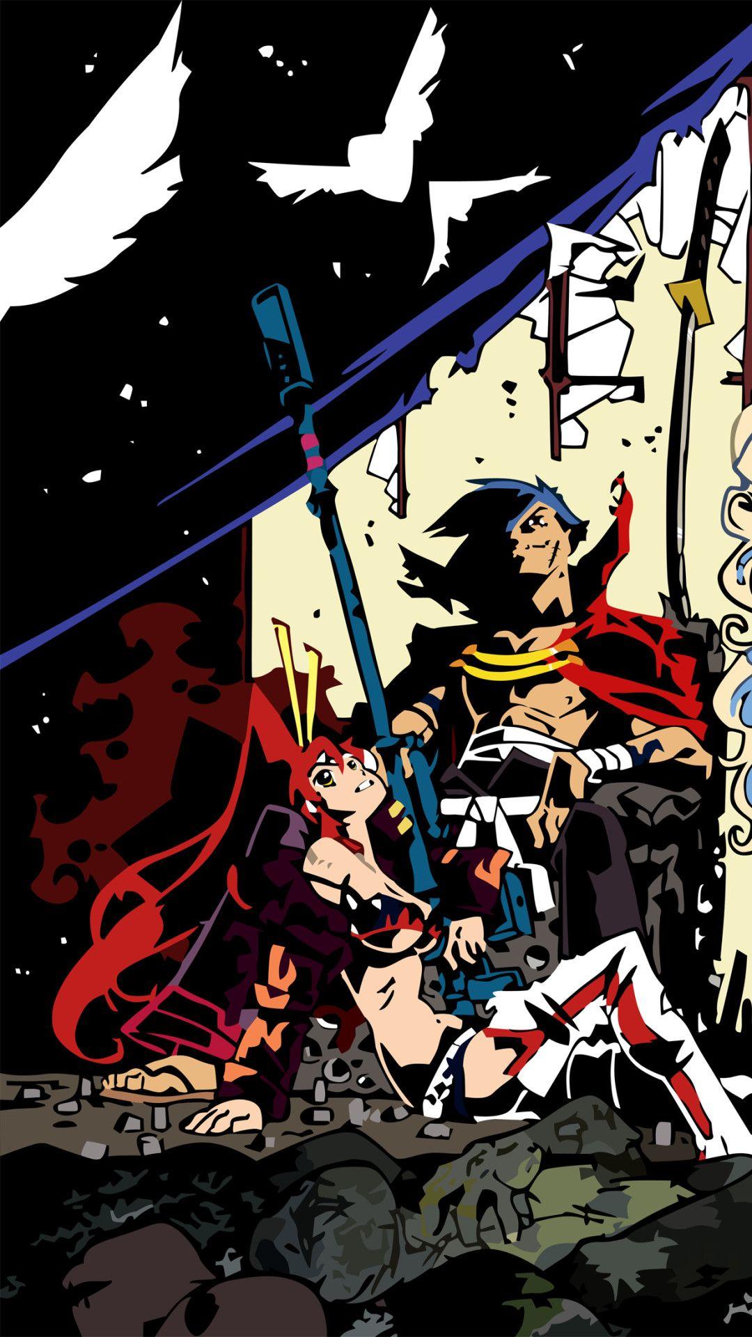 1080x1920 Gurren Lagann Wallpaper 75 Gurren Lagann Wallpaper Lagann iPhone Background