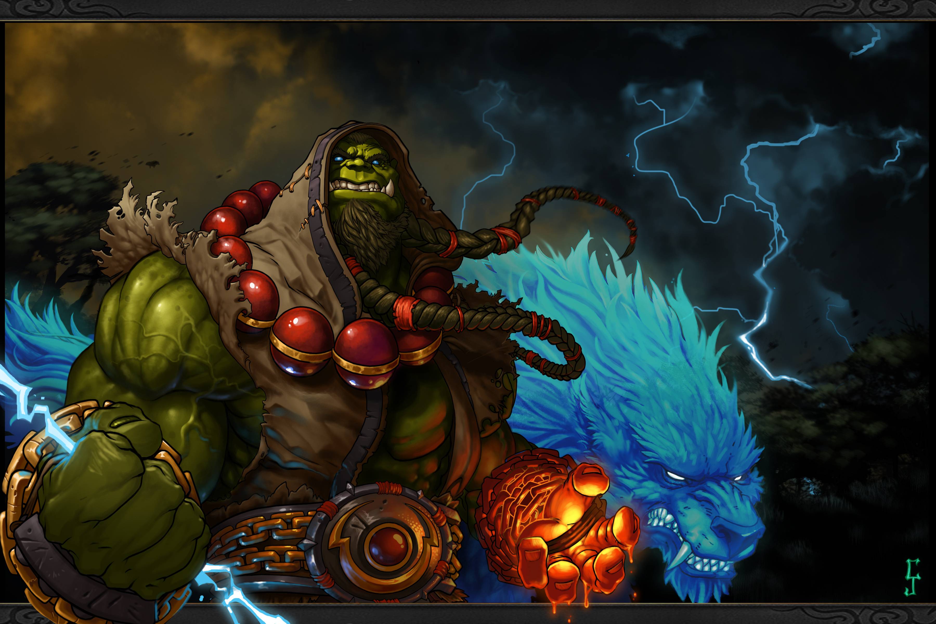3600x2400 World Of Warcraft Shaman Thrall 1440P Resolution Wallpaper, HD Games 4K Wallpaper, Image, Photo and Background