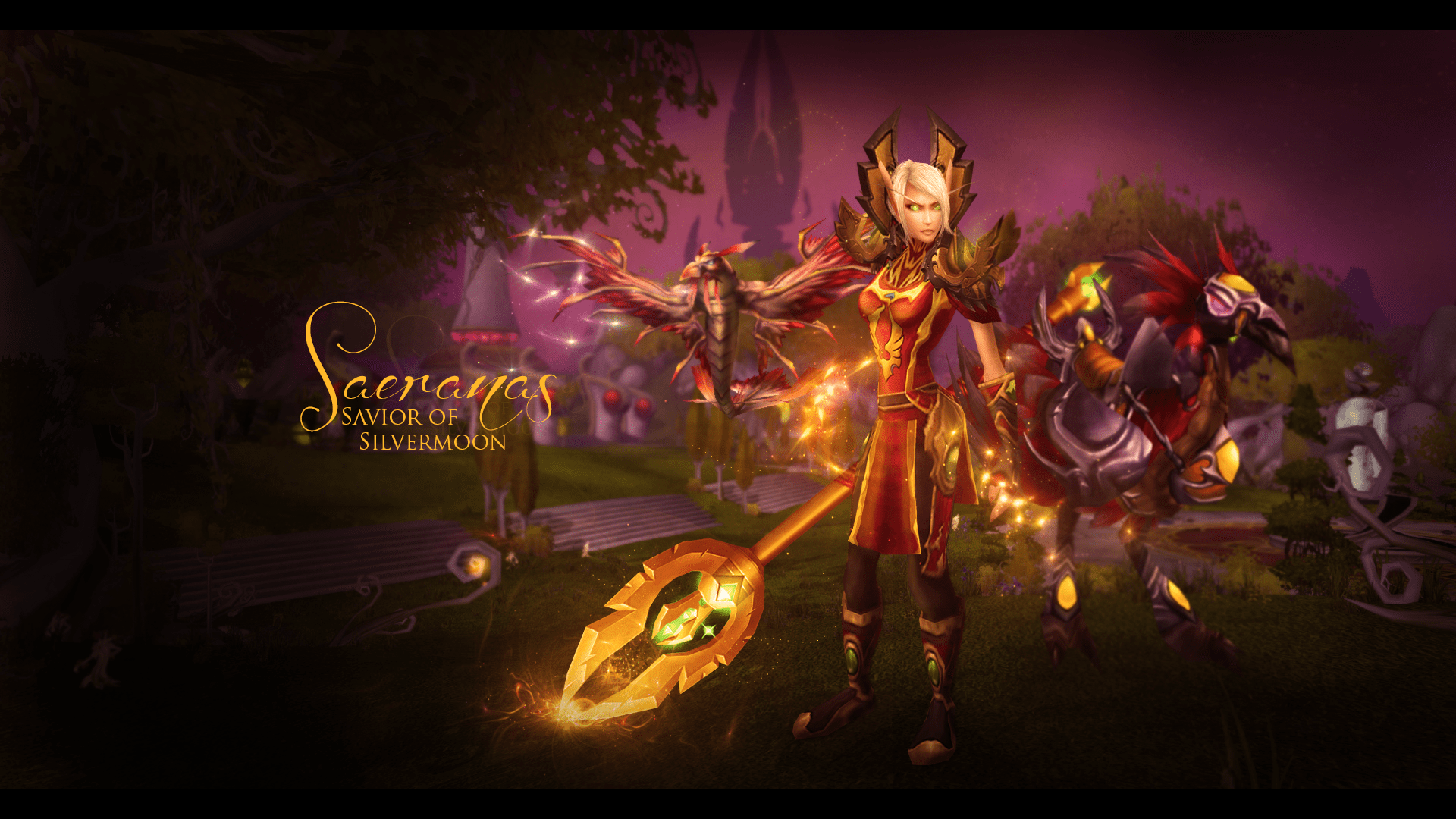 1920x1080 Blood Elf Paladin Wallpaper
