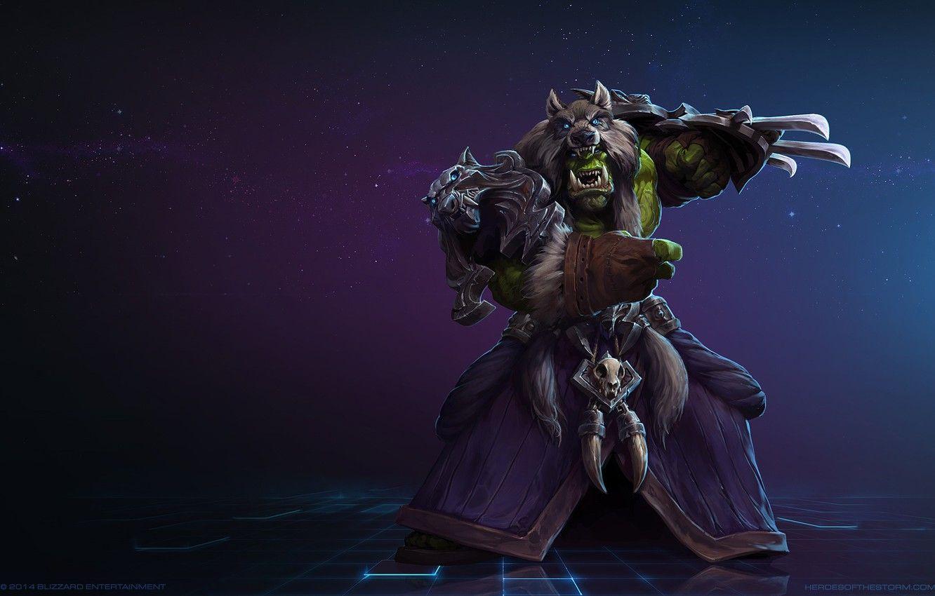1332x850 Wallpaper Blizzard, Orc, Warrior, Gladiator, WarCraft, Mr-Jack, Rehgar, Rehgar Earthfury, World of WarCraft, Shaman, Mr Jack, by Mr Jack, By Mr-Jack, Shaman of the Earthen Ring, Earthfury image for desktop, section игры