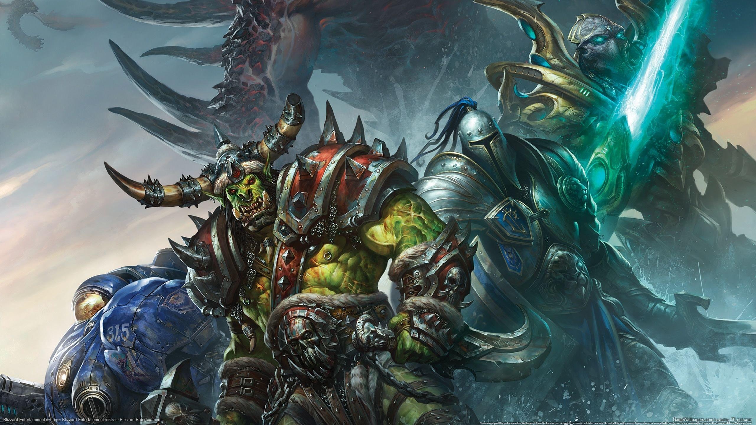 2560x1440 World Of Warcraft Warrior Wallpaper