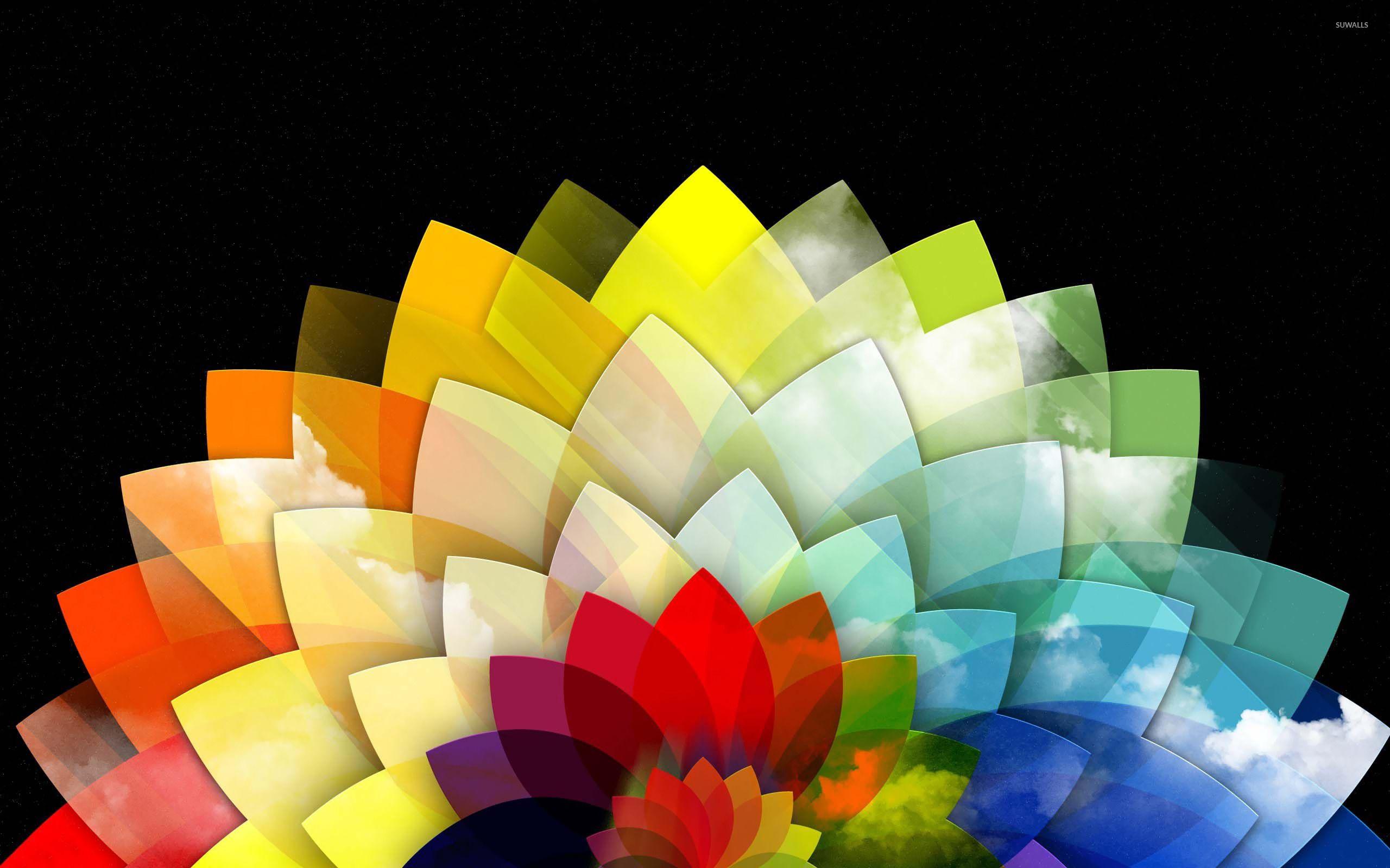 2560x1600 Colorful flower petals wallpaper Art wallpaper