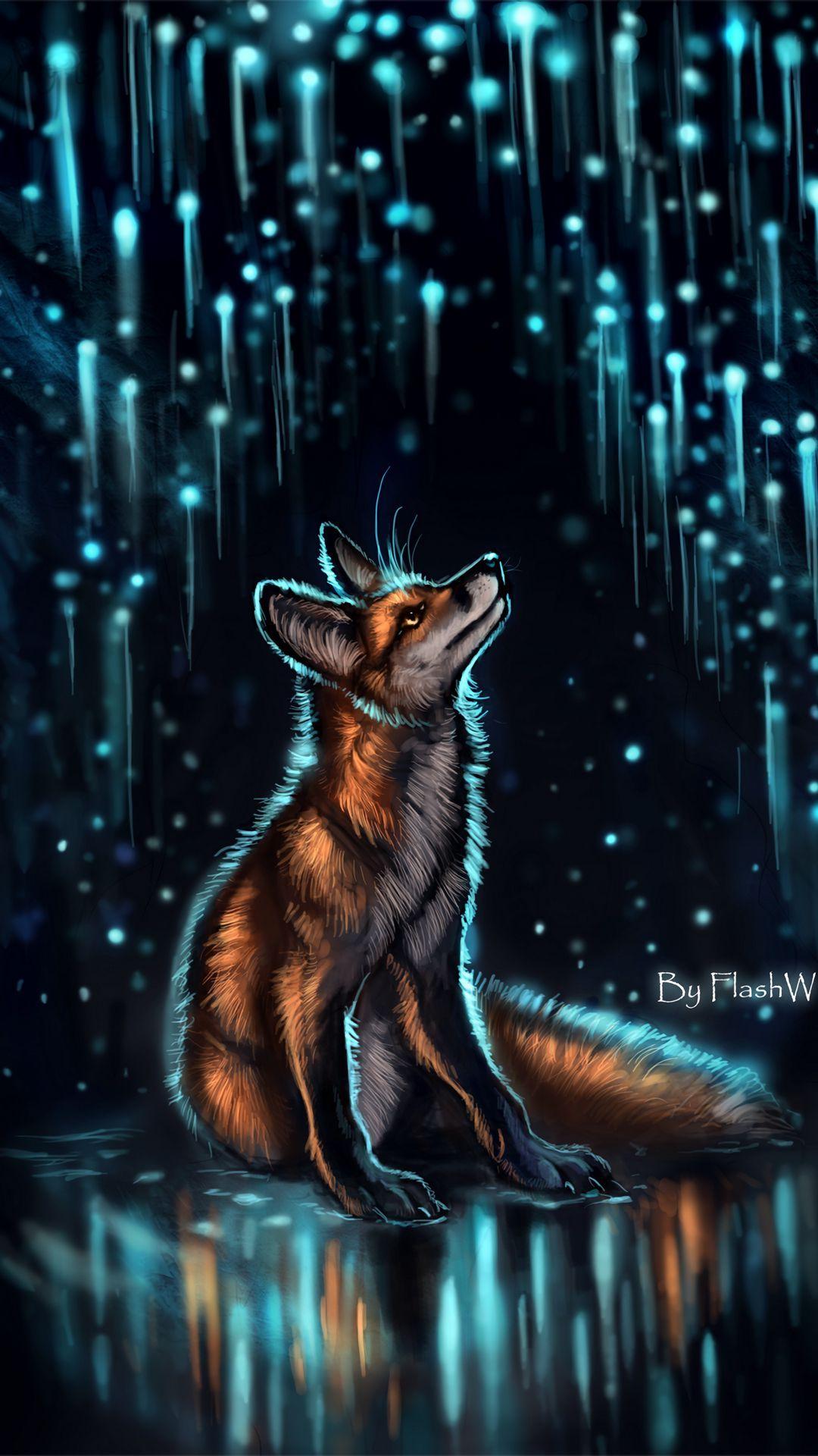 Fox Galaxy Wallpapers Top Free Fox Galaxy Backgrounds WallpaperAccess