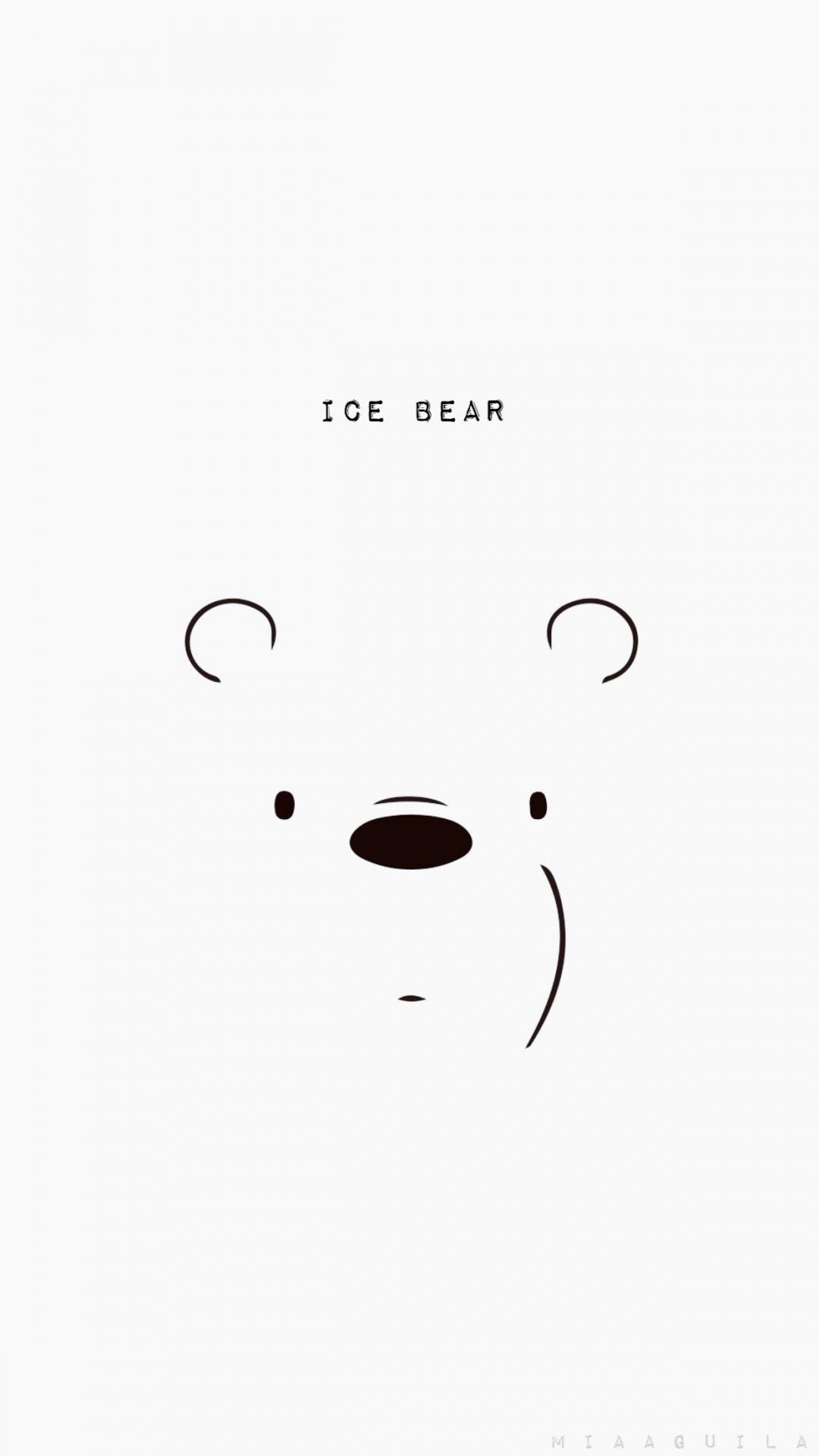 1080x1920 We Bare Bears Ice Bear iPhone HD Wallpaper