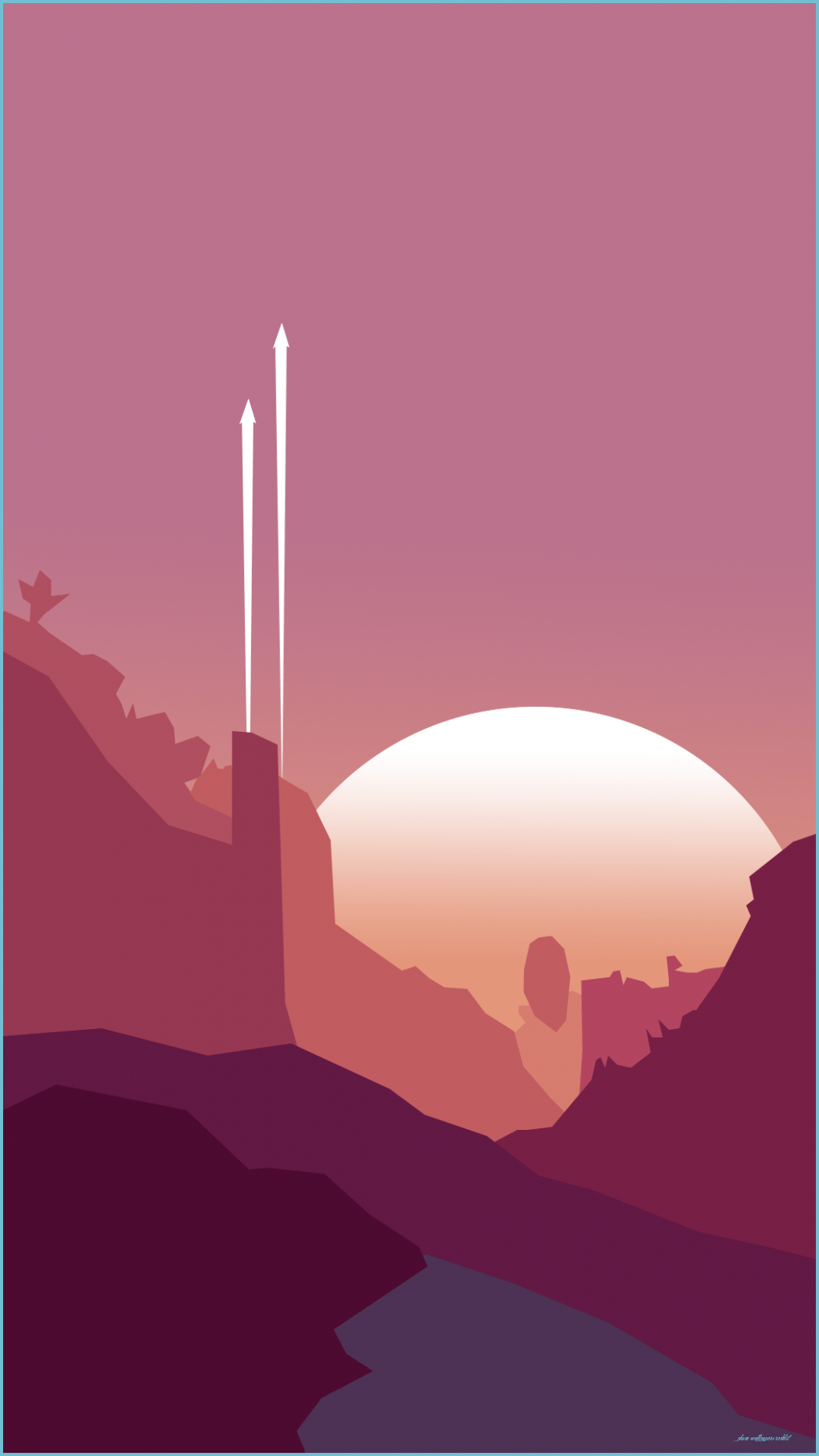 1047x1862 created a minimalist no mans sky phone wallpaper based on a planet wallpaper reddit