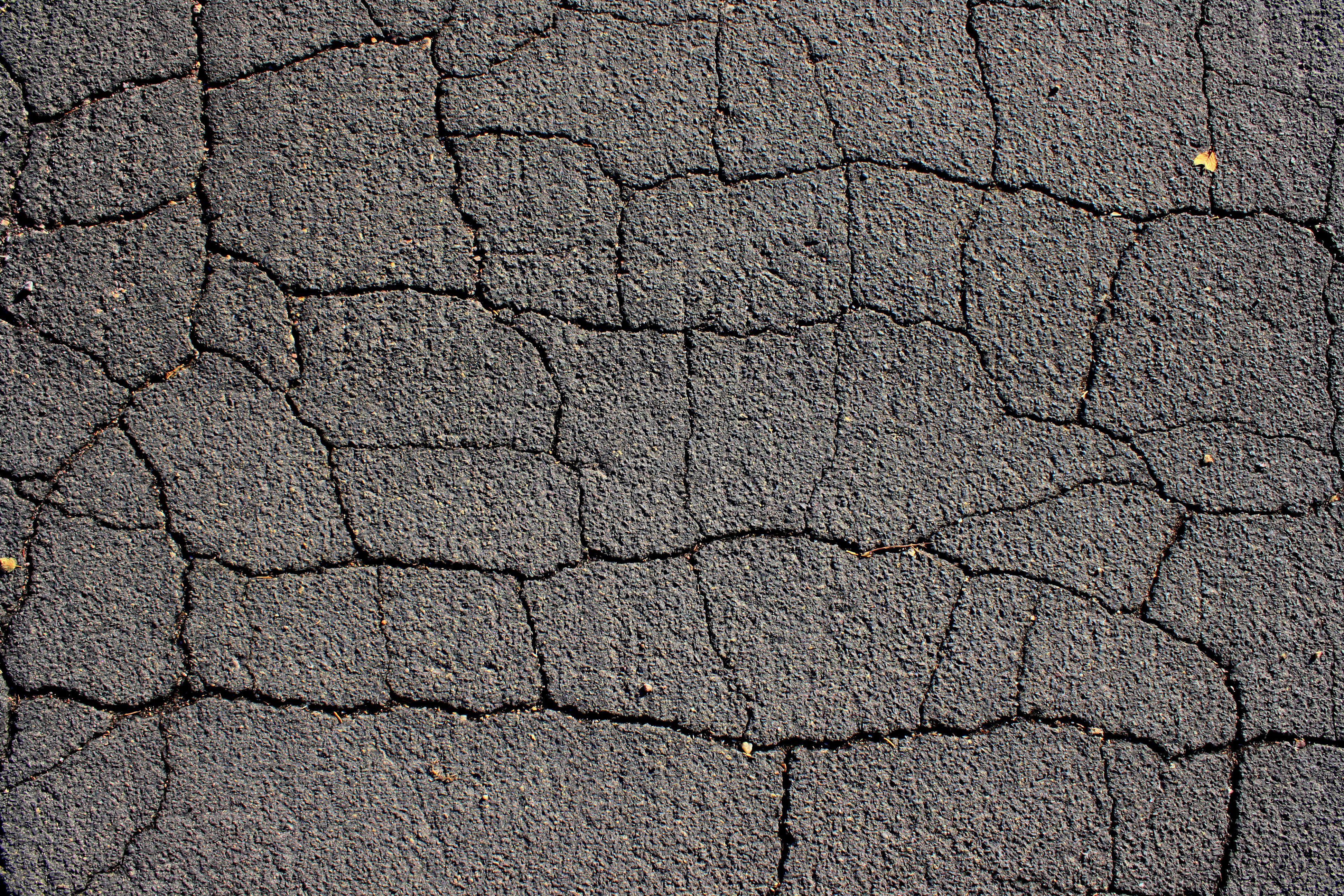 3888x2592 Cracked Black Top Asphalt Pavement Texture Picture. Free Photograph. Photo Public Domain