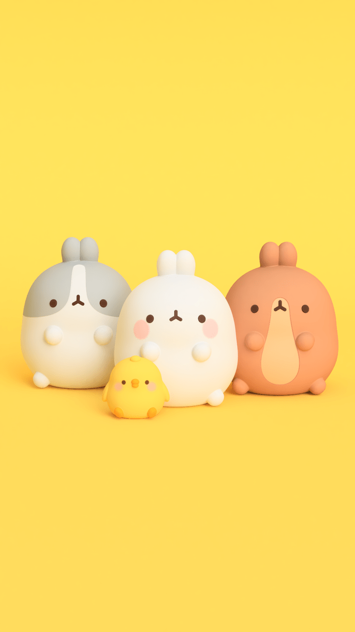 720x1280 animal, cute, piupiu and rabbit