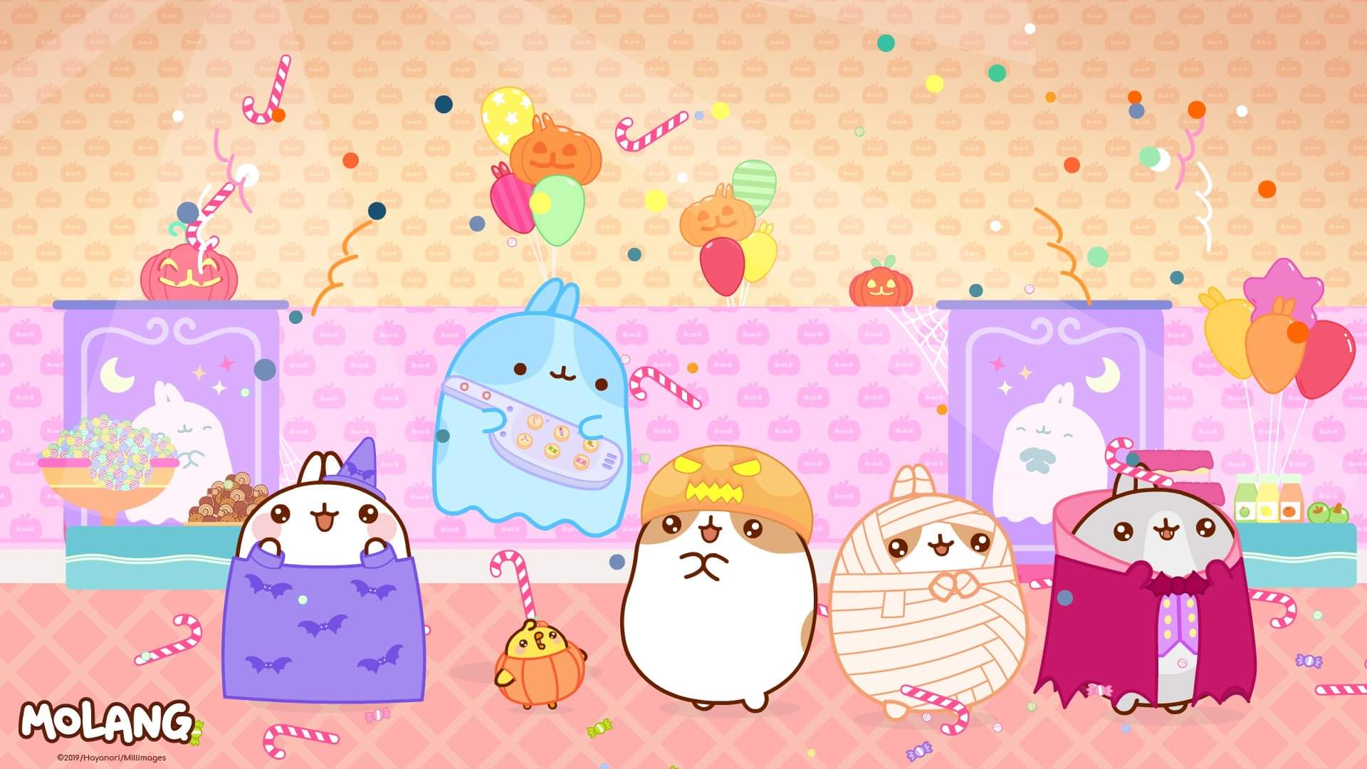 1920x1080 Molang Desktop Wallpaper