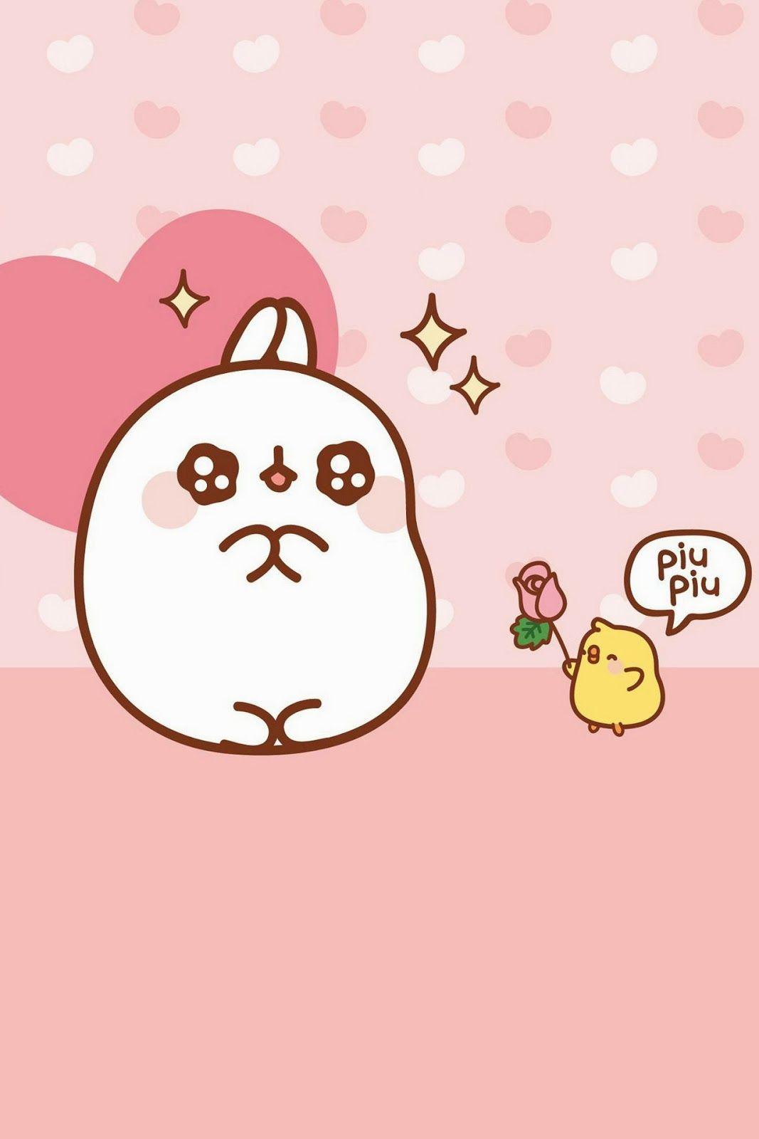 1067x1600 Molang Wallpaper. Molang Wallpaper